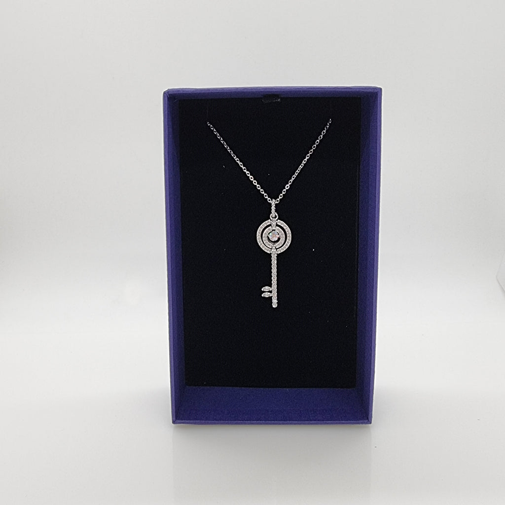SWAROVSKI Sparkling Dance Key Halskette Schlüssel, Rhodiniert 5368263