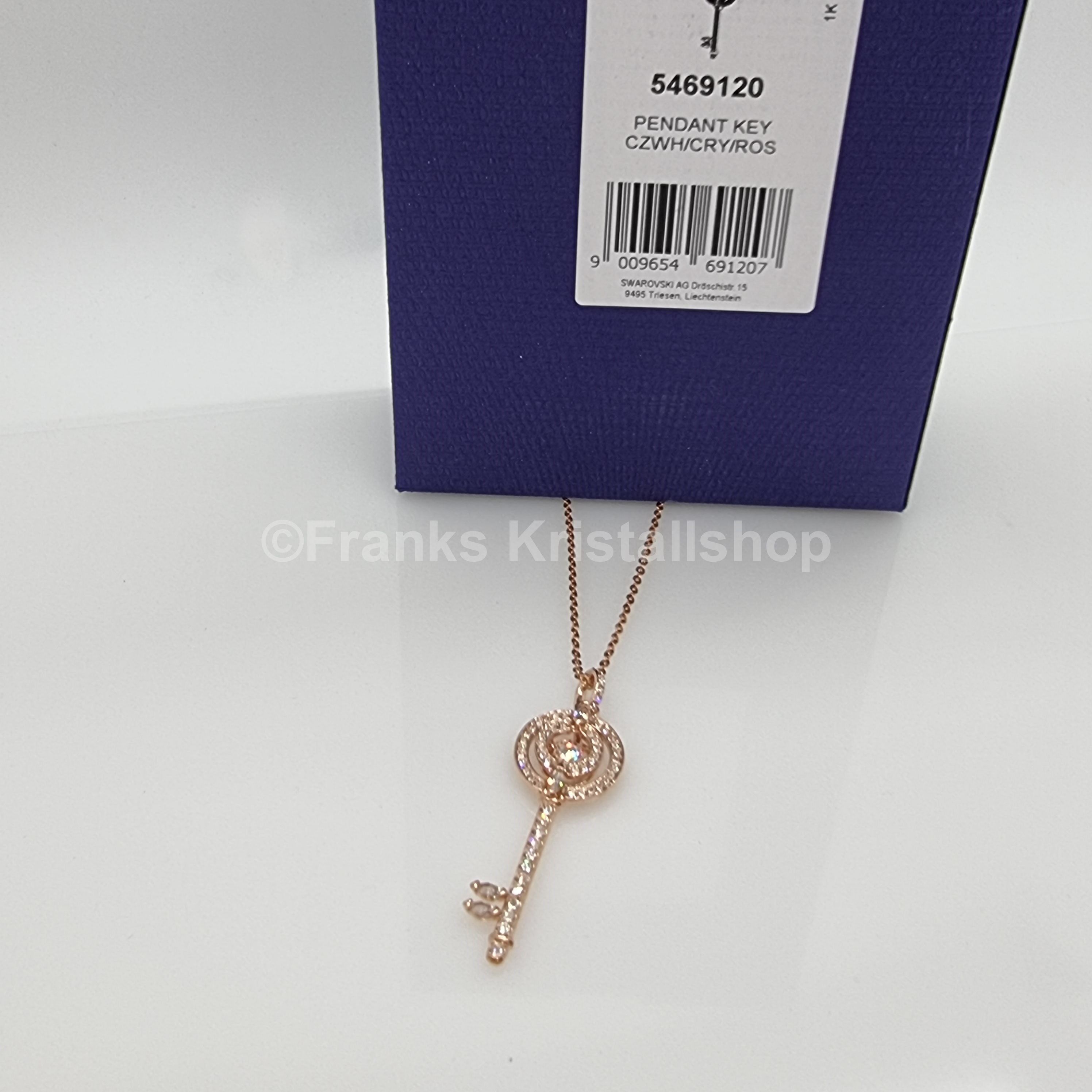 SWAROVSKI Schlüssel Halskette Sparkling Dance Rosévergoldet 5469120