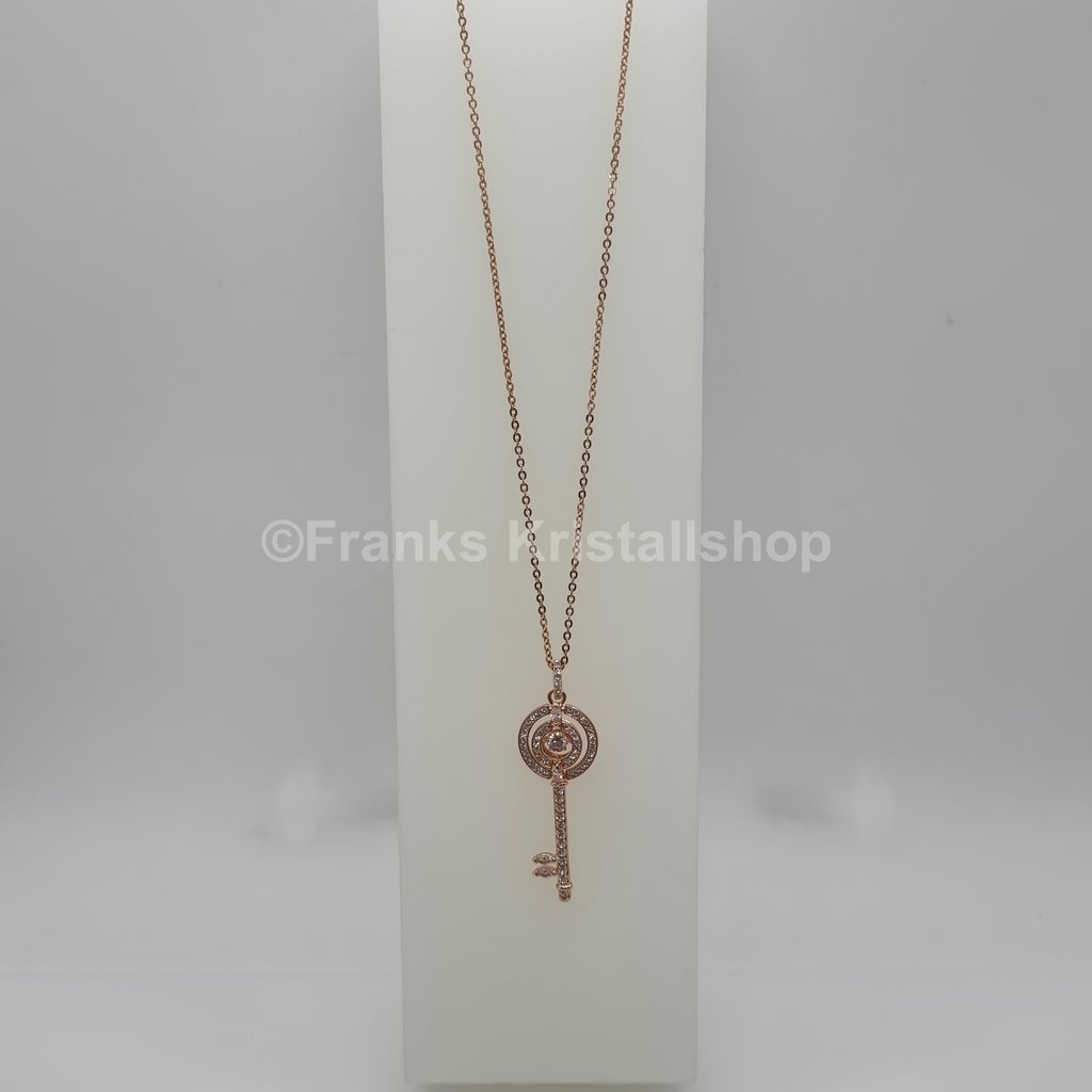 SWAROVSKI Schlüssel Halskette Sparkling Dance Rosévergoldet 5469120