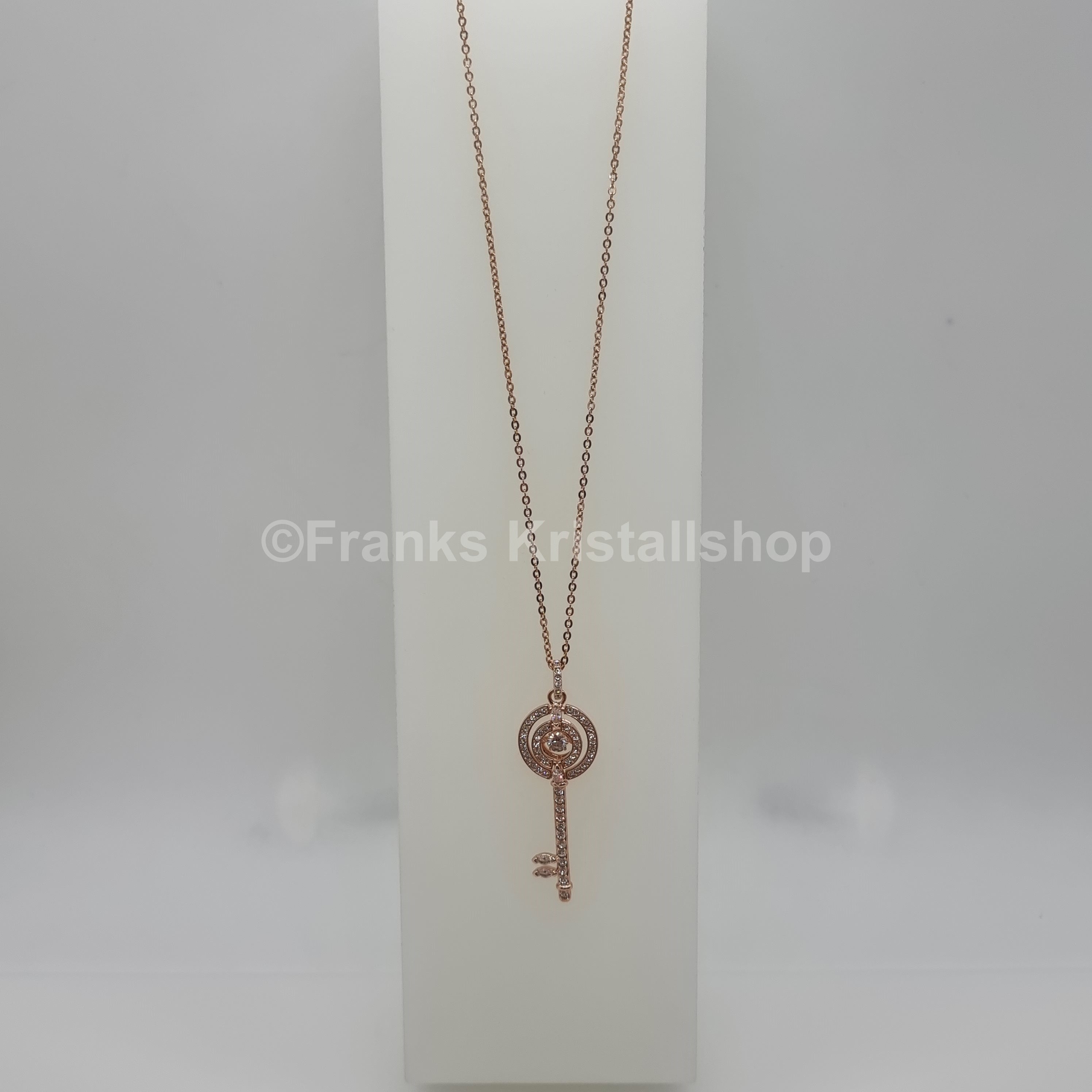 SWAROVSKI Schlüssel Halskette Sparkling Dance Rosévergoldet 5469120