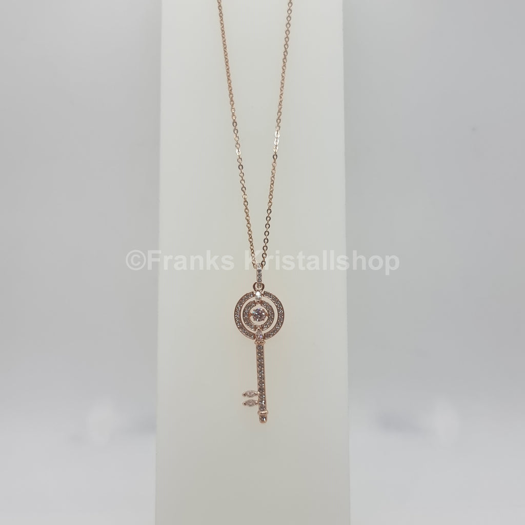 SWAROVSKI Schlüssel Halskette Sparkling Dance Rosévergoldet 5469120