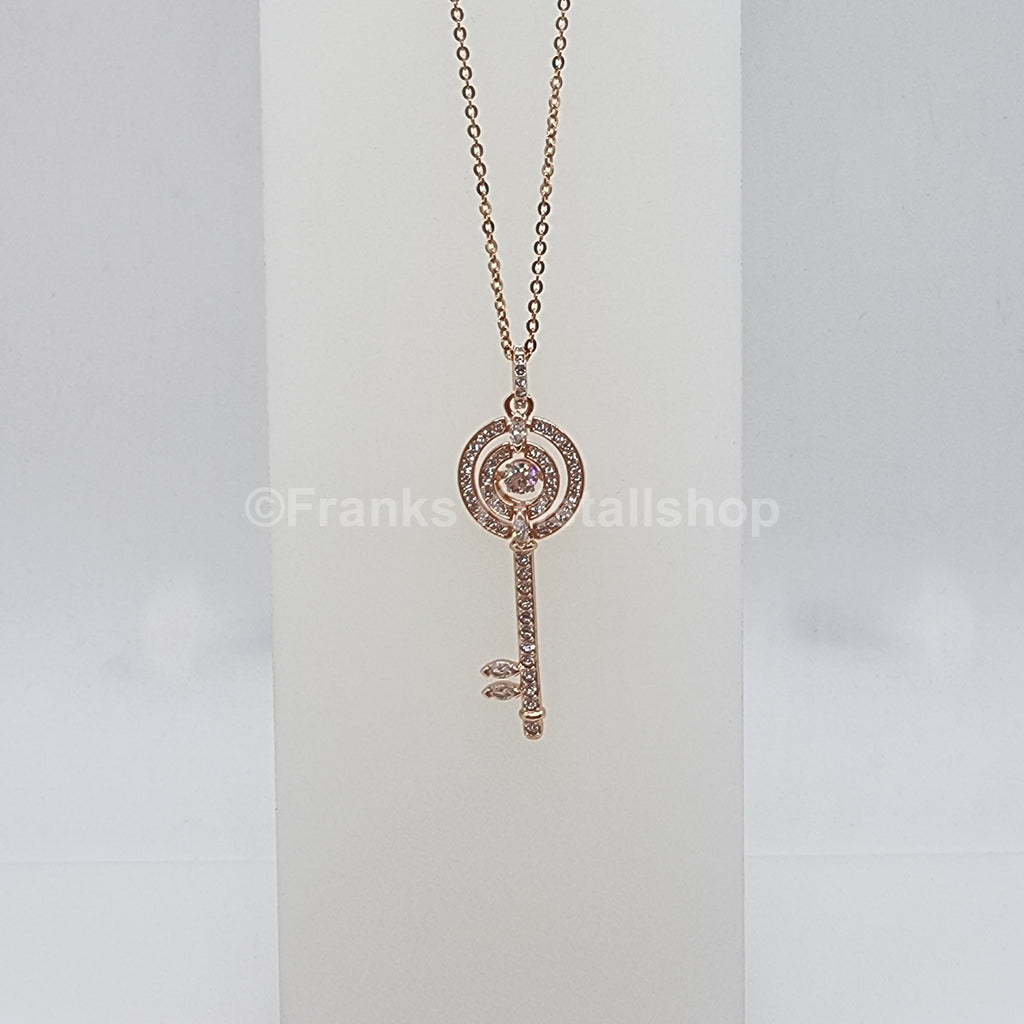 SWAROVSKI Schlüssel Halskette Sparkling Dance Rosévergoldet 5469120