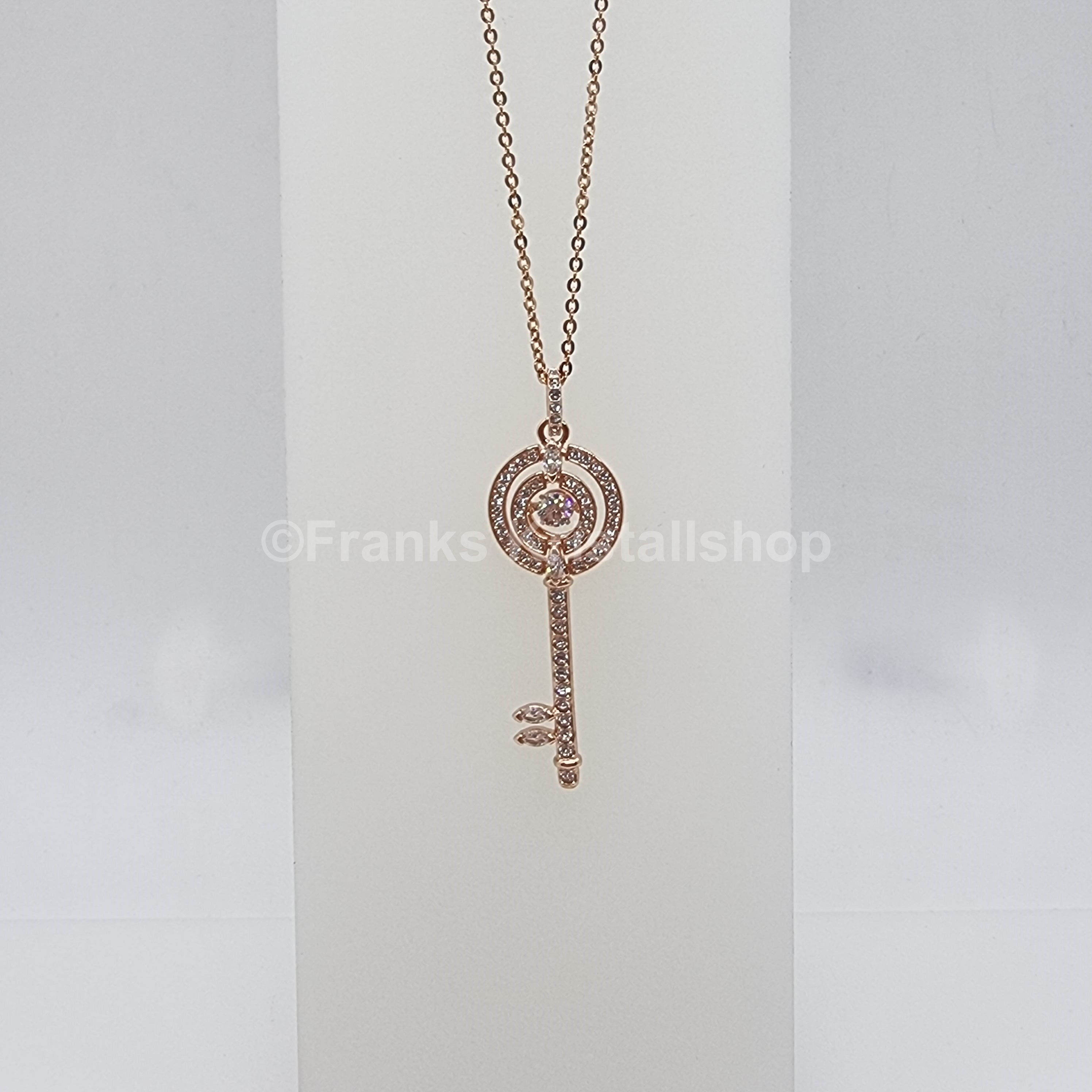 SWAROVSKI Schlüssel Halskette Sparkling Dance Rosévergoldet 5469120