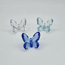 Lade das Bild in den Galerie-Viewer, SWAROVSKI Schmetterlinge 3er Set Klein Blau 955429
