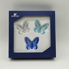 Lade das Bild in den Galerie-Viewer, SWAROVSKI Schmetterlinge 3er Set Klein Blau 955429
