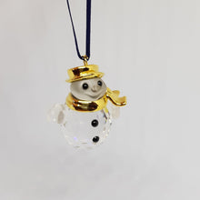 Lade das Bild in den Galerie-Viewer, SWAROVSKI Schneemann Ornament Gold 665032
