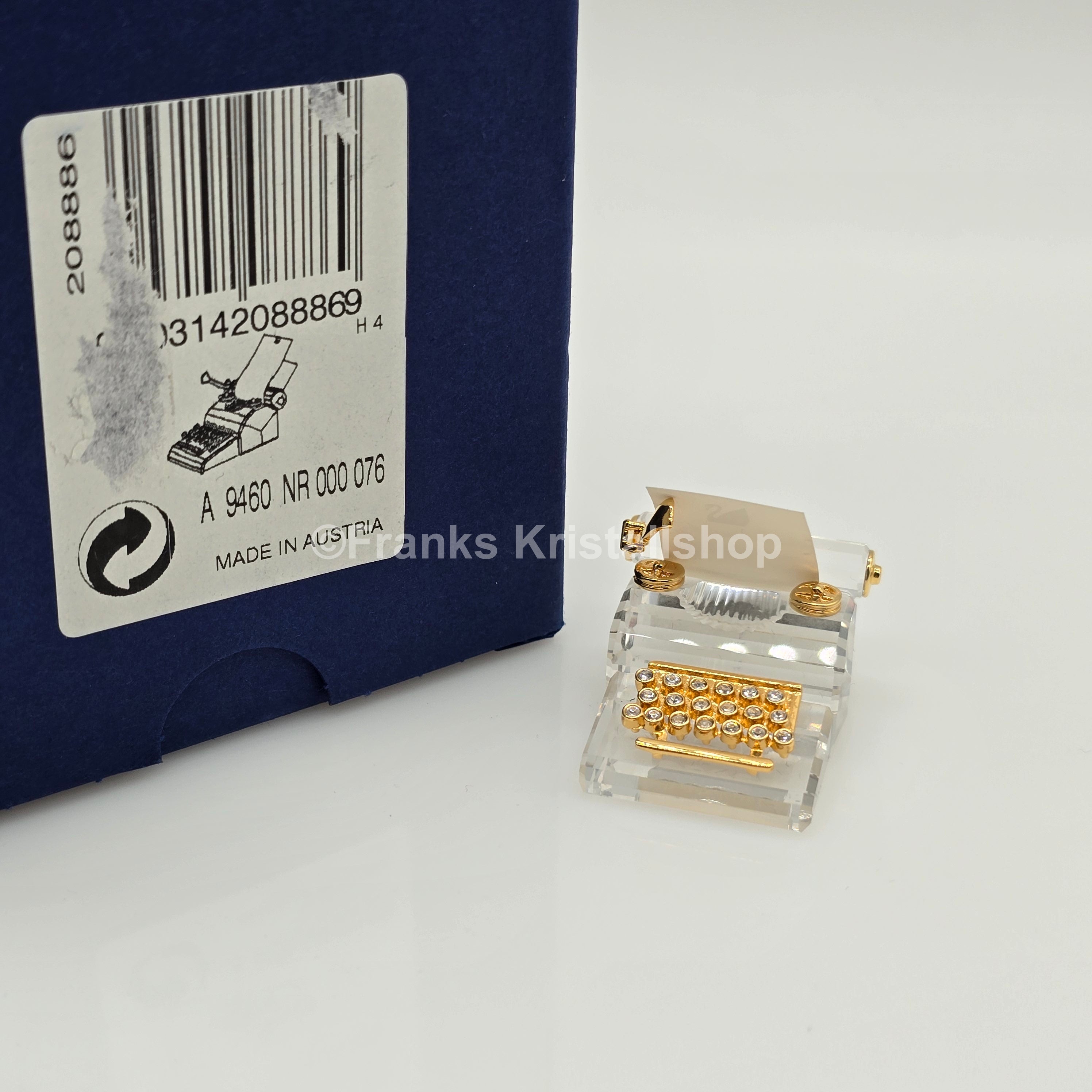 SWAROVSKI Schreibmaschine mit Blatt 208886