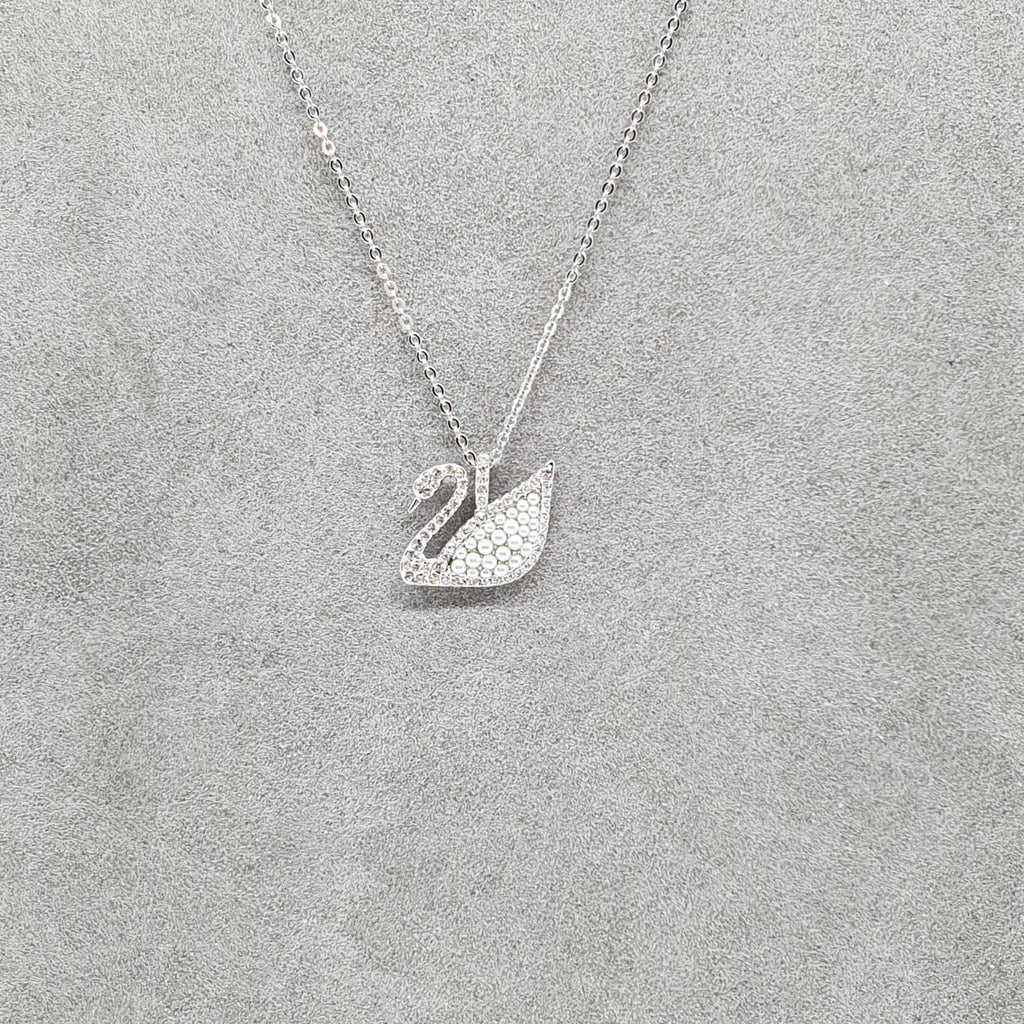 SWAROVSKI Iconic Swan Halskette Weiß, Rhodiniert 5411791