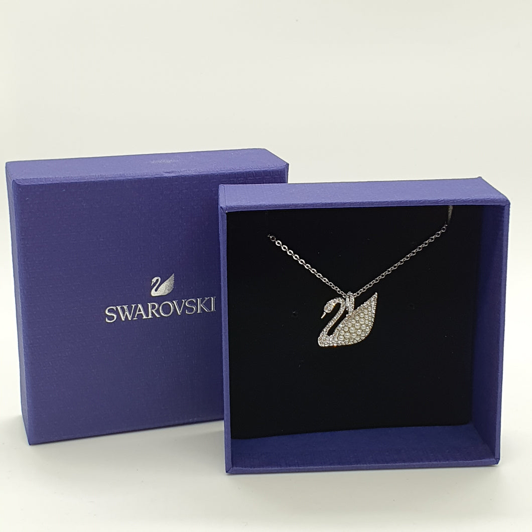 SWAROVSKI Iconic Swan Halskette Weiß, Rhodiniert 5411791