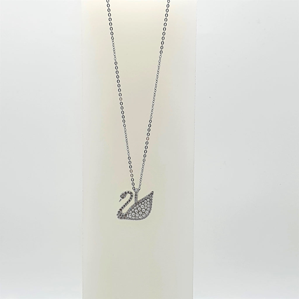 SWAROVSKI Iconic Swan Halskette Weiß, Rhodiniert 5411791
