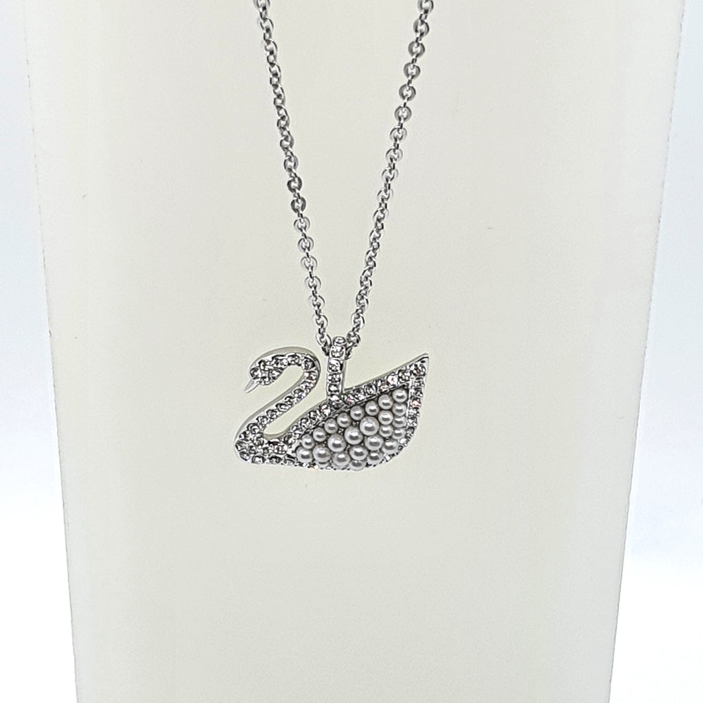 SWAROVSKI Iconic Swan Halskette Weiß, Rhodiniert 5411791