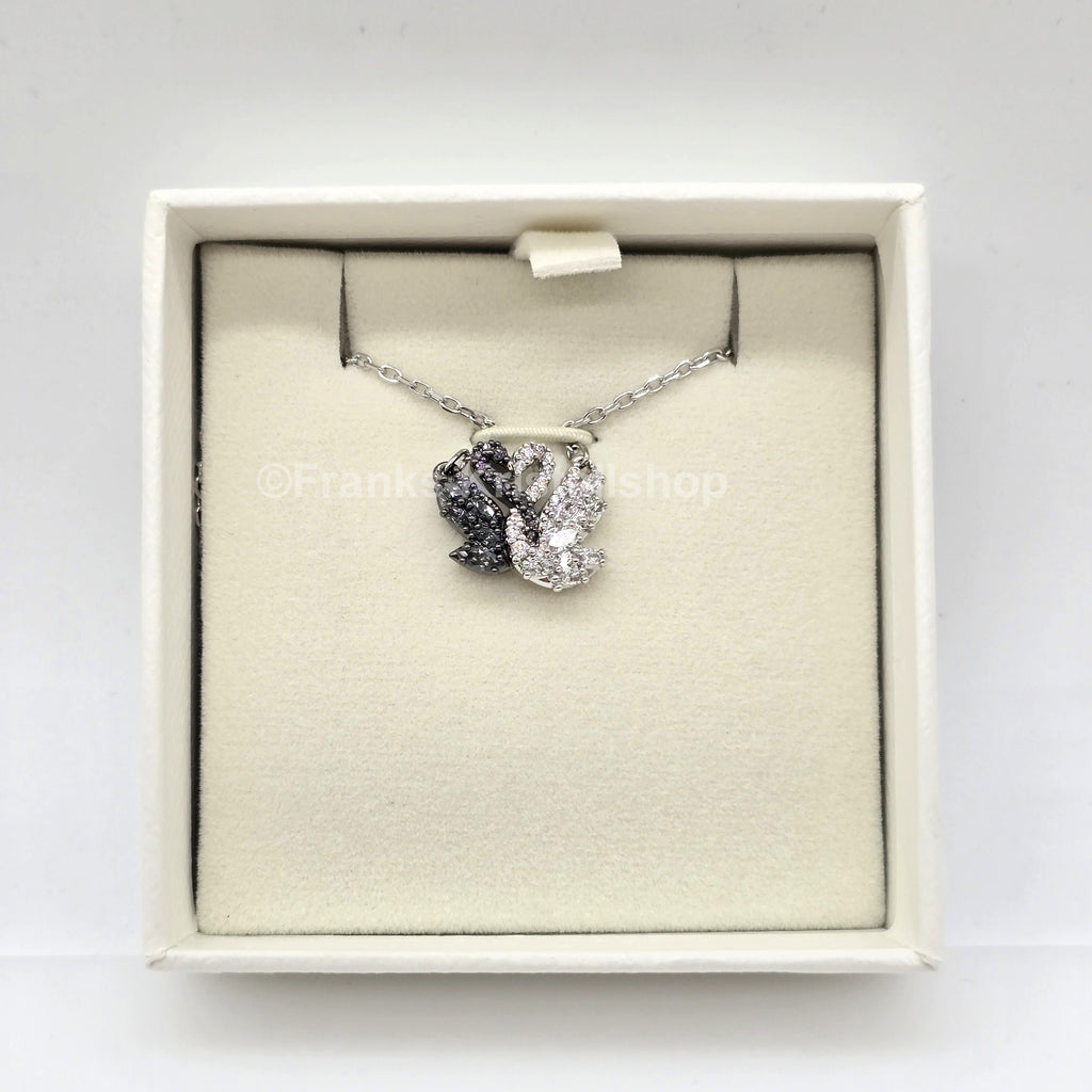 SWAROVSKI Schwan Kette, Schwarz, Weiß, Metallmix 5705721