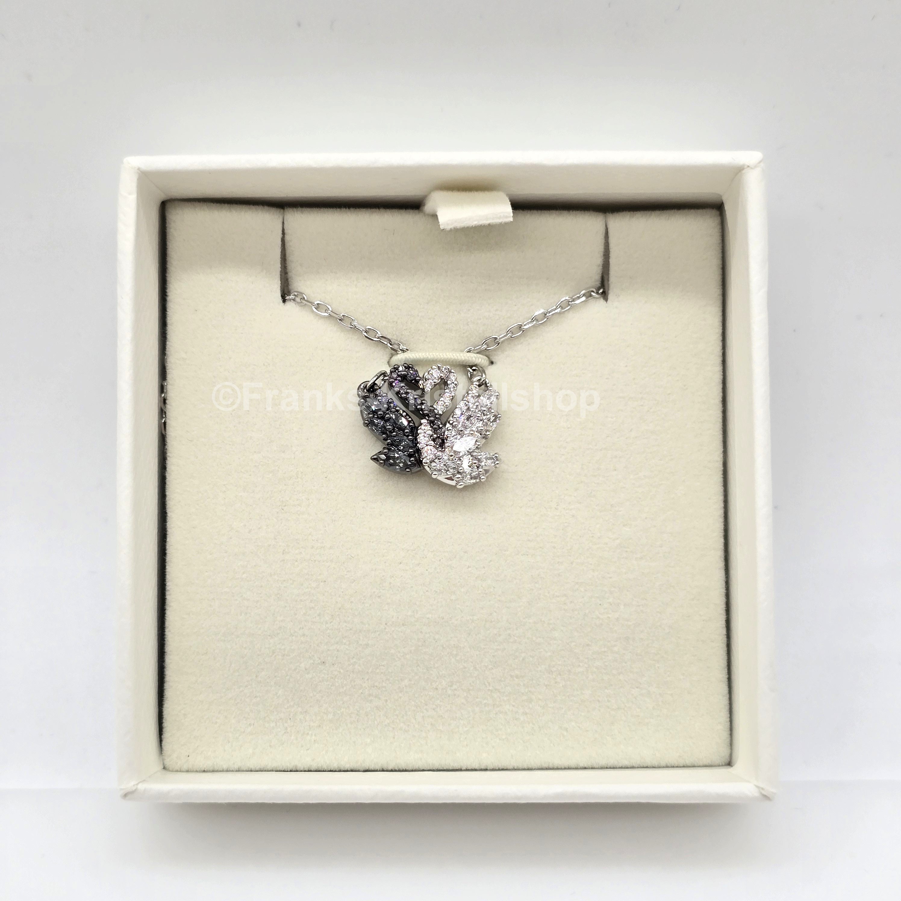 SWAROVSKI Schwan Kette, Schwarz, Weiß, Metallmix 5705721