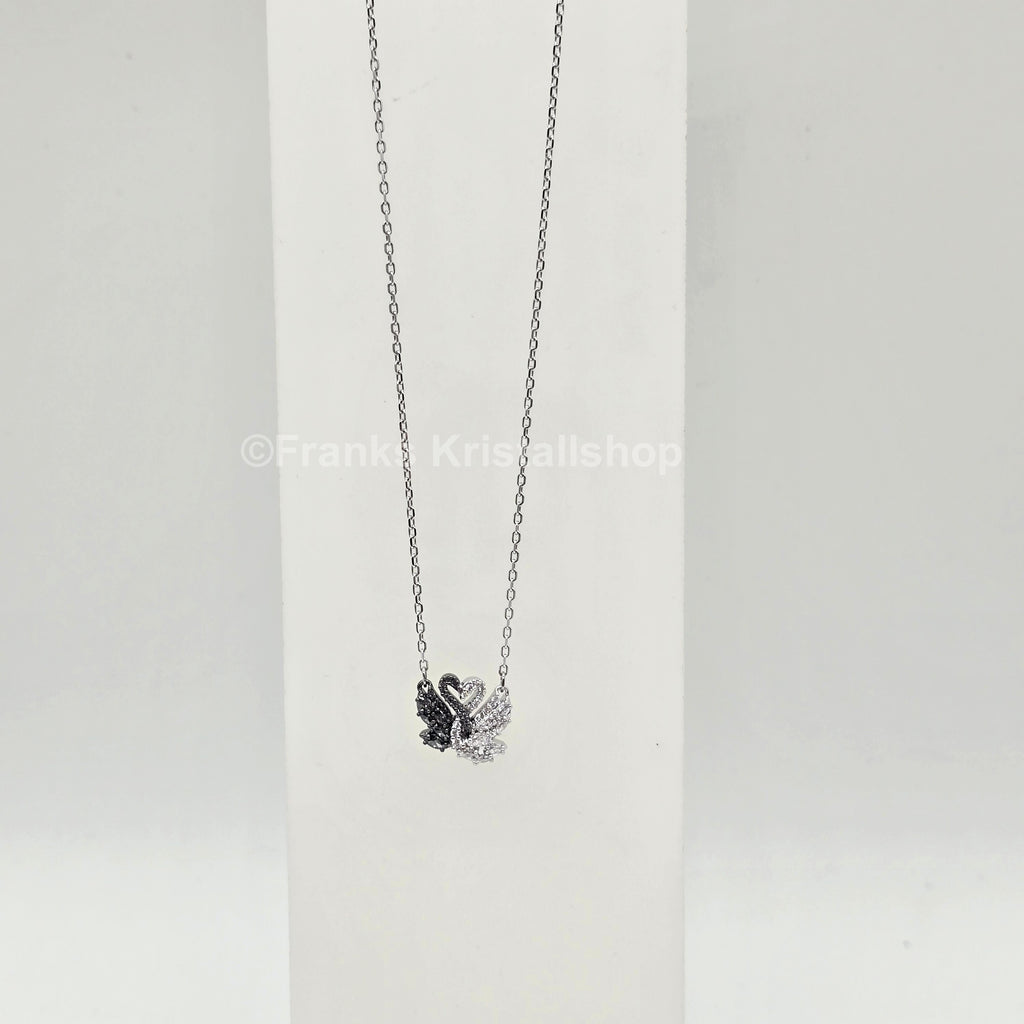 SWAROVSKI Schwan Kette, Schwarz, Weiß, Metallmix 5705721