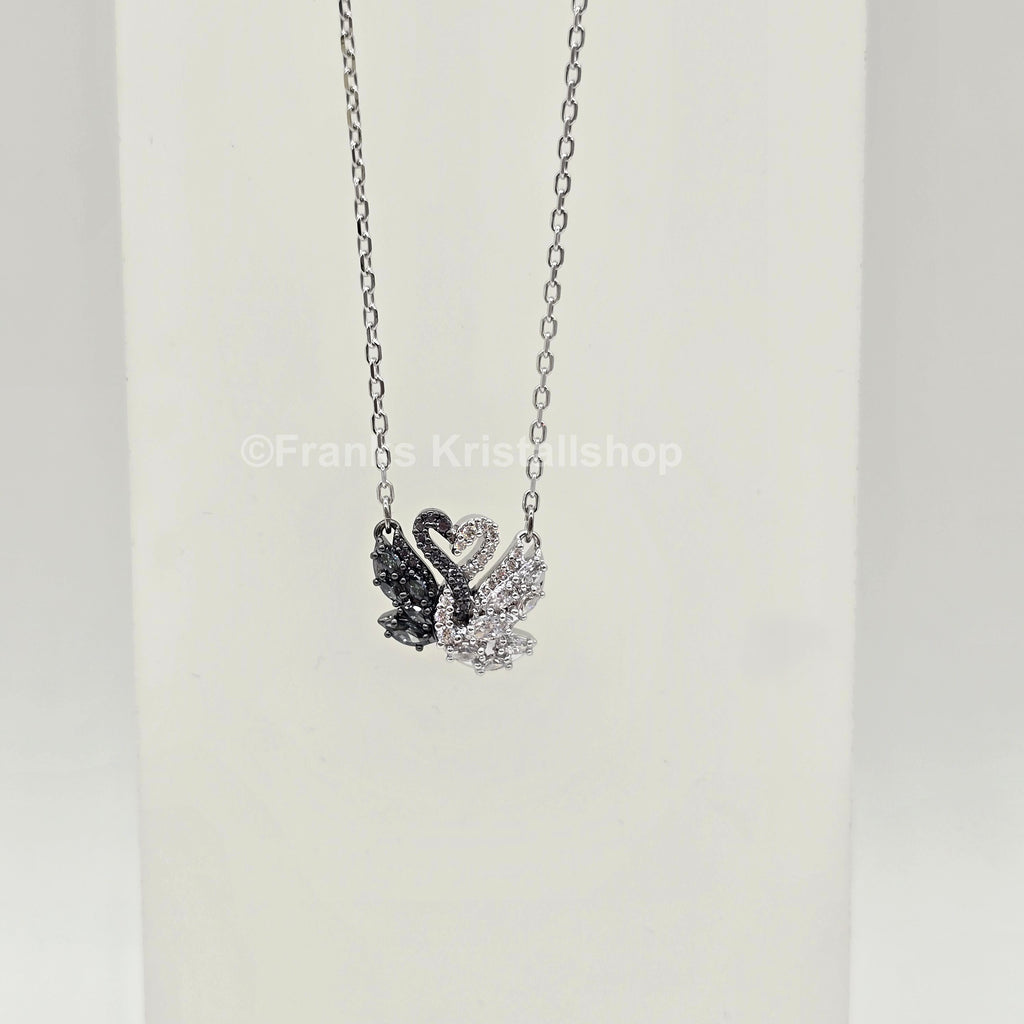 SWAROVSKI Schwan Kette, Schwarz, Weiß, Metallmix 5705721