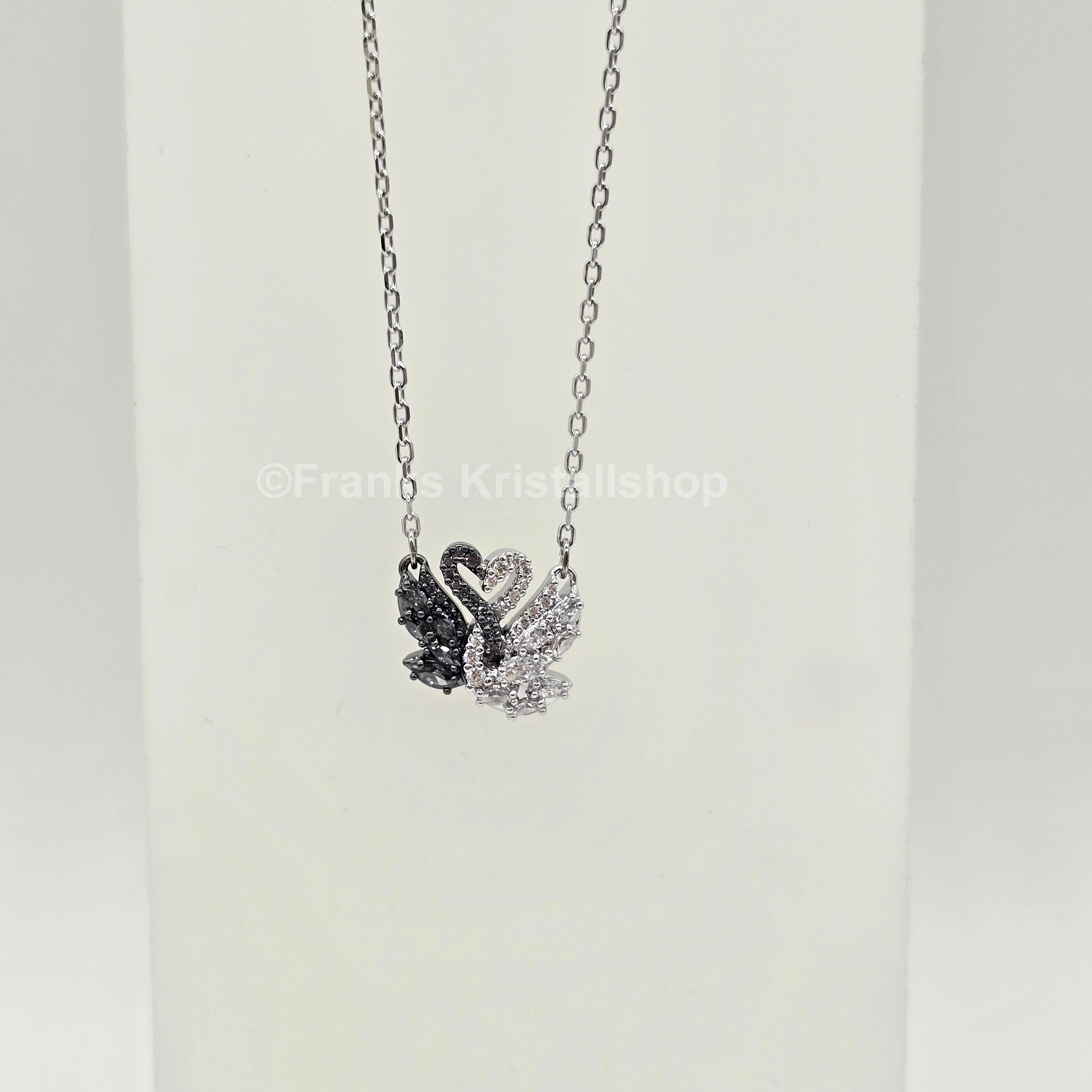 SWAROVSKI Schwan Kette, Schwarz, Weiß, Metallmix 5705721