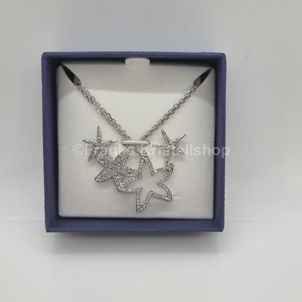 SWAROVSKI Seesterne Schmuckset 2 Ketten + Ohrstecker Sterne Set Stern 5575216
