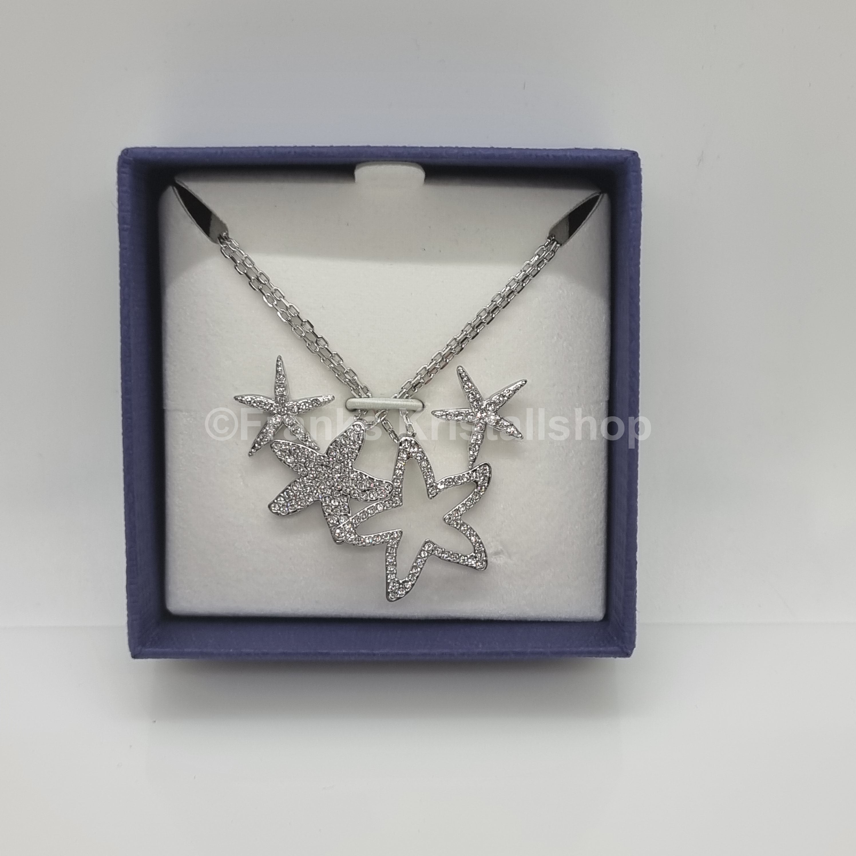 SWAROVSKI Seesterne Schmuckset 2 Ketten + Ohrstecker Sterne Set Stern 5575216