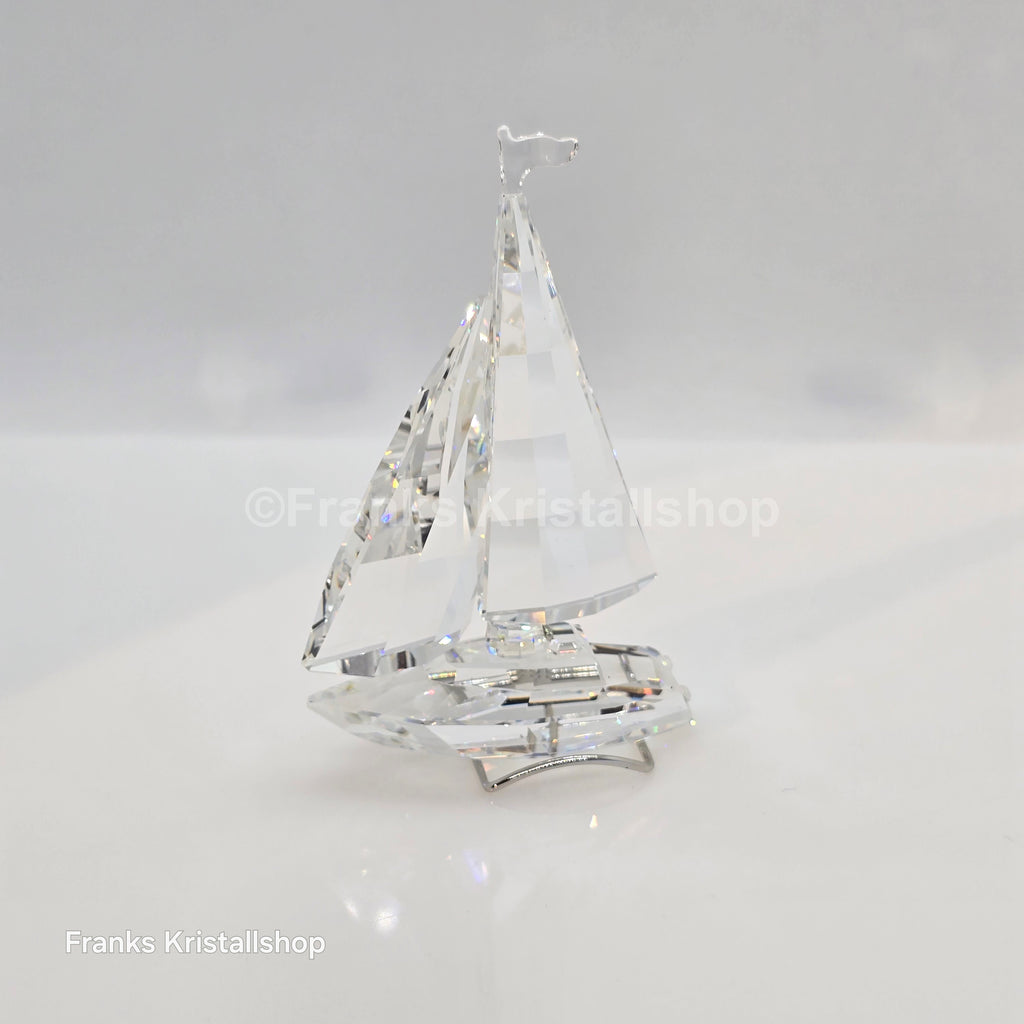 SWAROVSKI Segelboot komplett mit Fahne und Ständer 183269