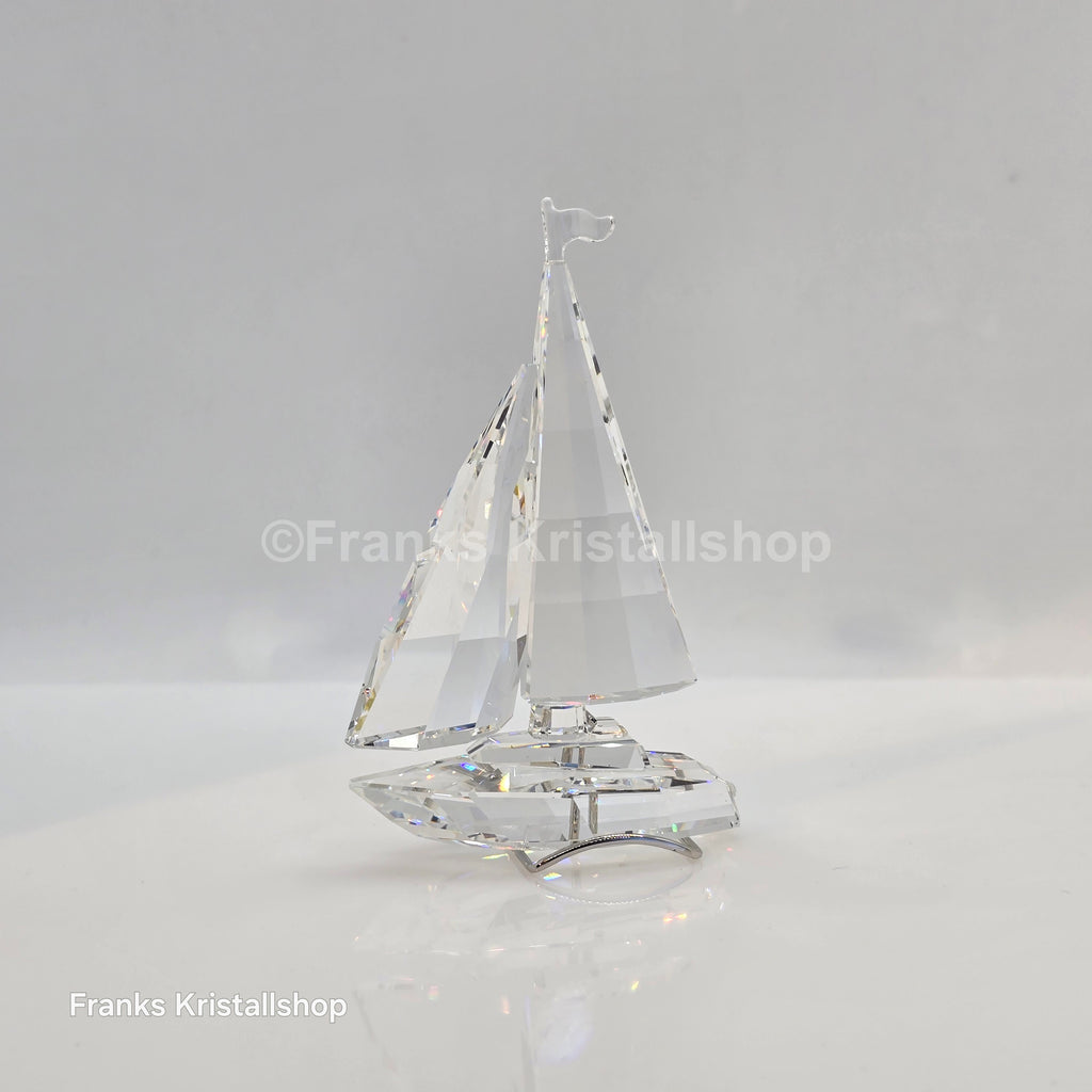 SWAROVSKI Segelboot komplett mit Fahne und Ständer 183269