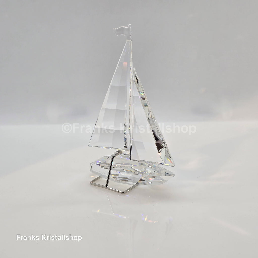 SWAROVSKI Segelboot komplett mit Fahne und Ständer 183269
