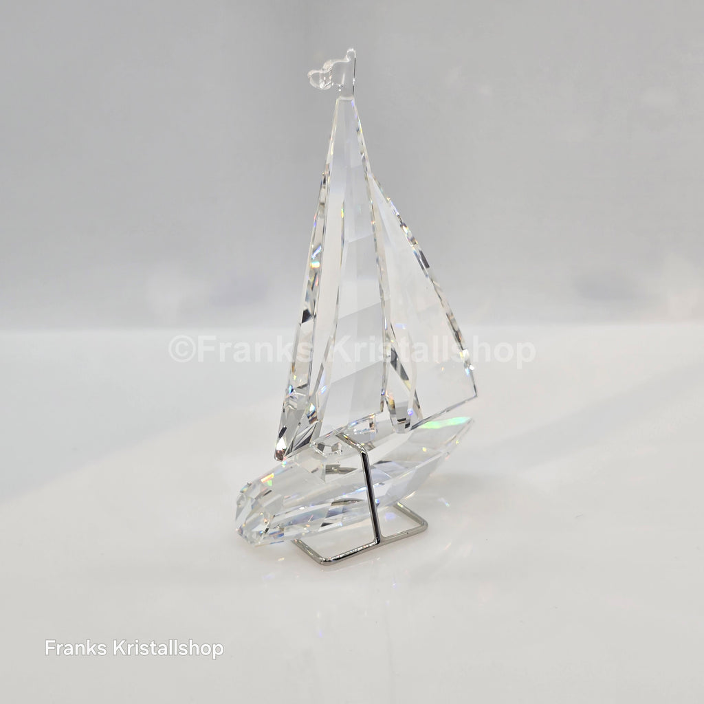 SWAROVSKI Segelboot komplett mit Fahne und Ständer 183269