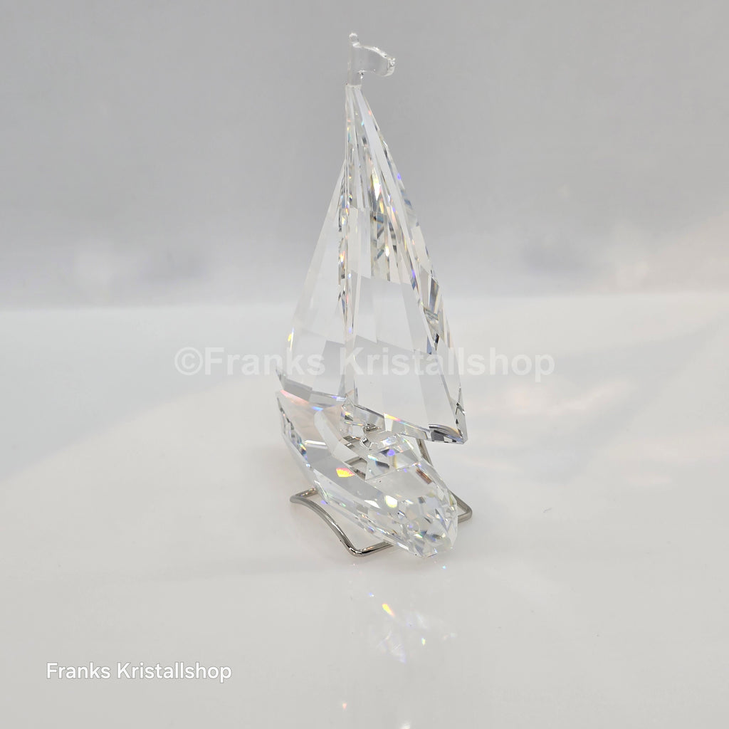 SWAROVSKI Segelboot komplett mit Fahne und Ständer 183269