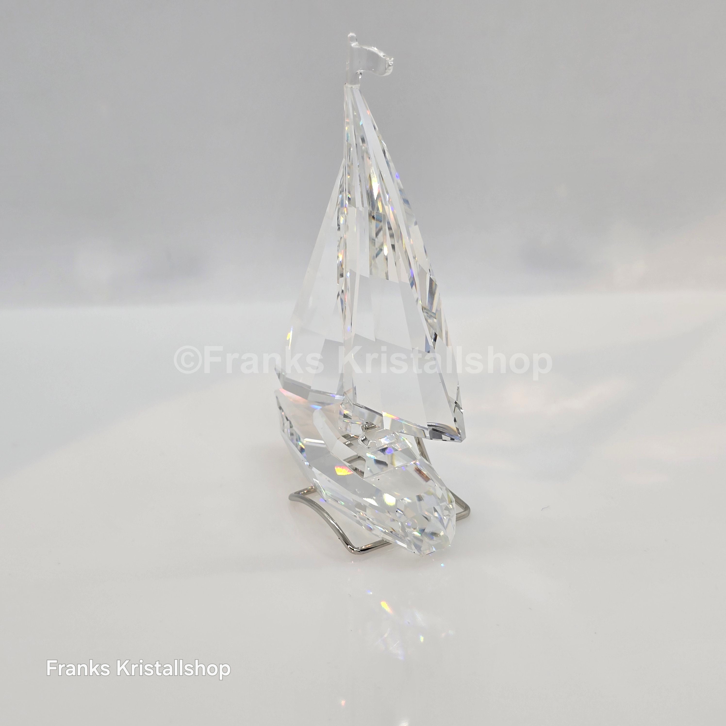 SWAROVSKI Segelboot komplett mit Fahne und Ständer 183269