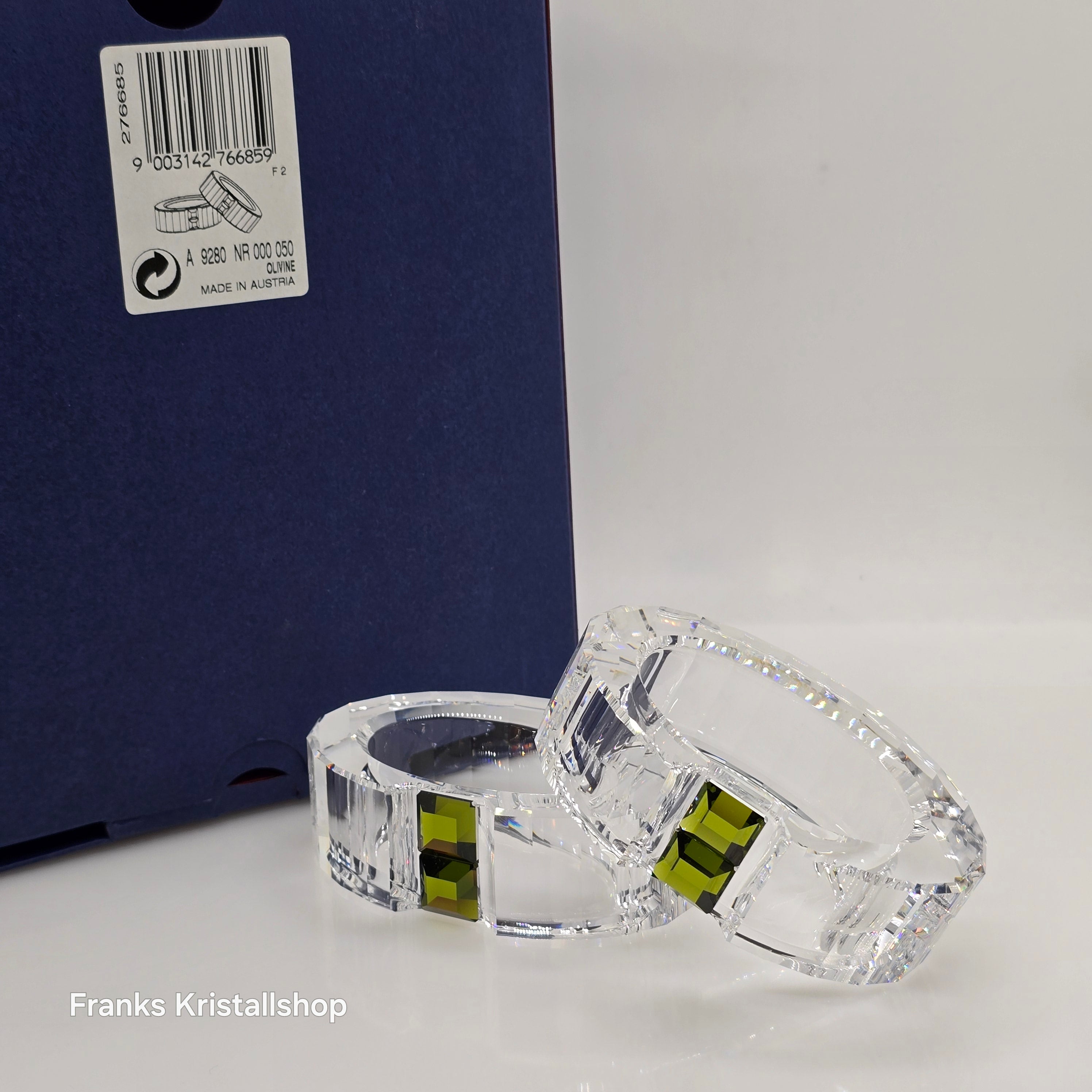 Swarovski Serviettenringe Rainbow Olivine 2er Set 276685