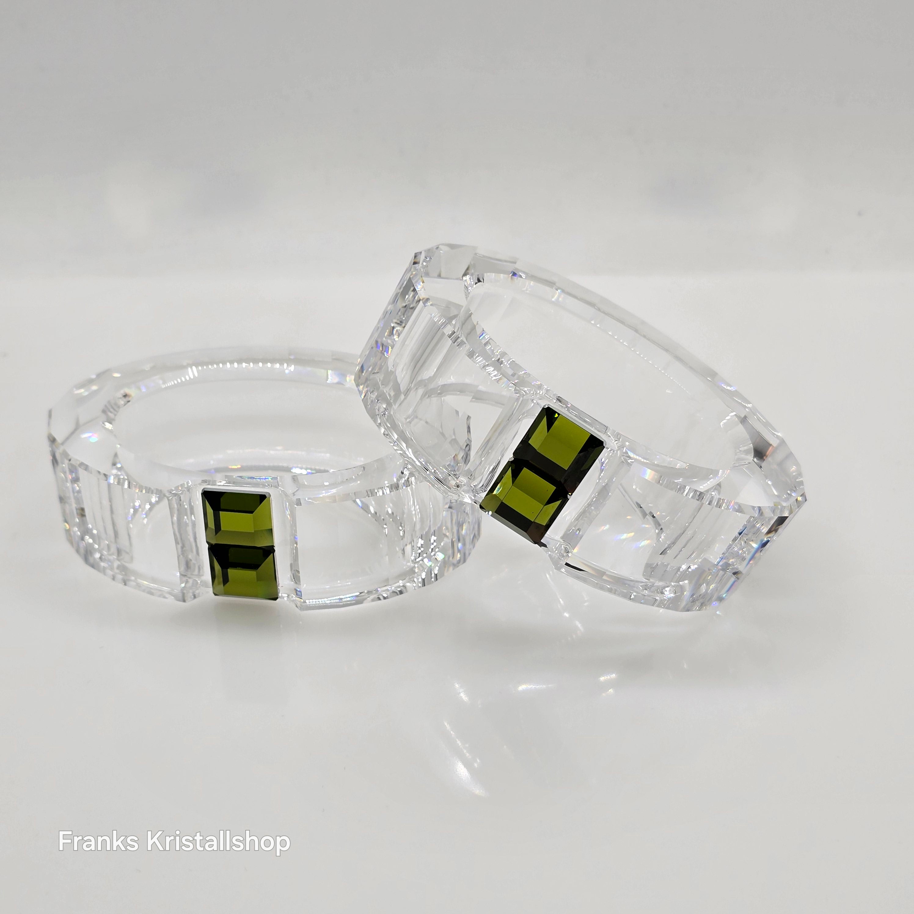 Swarovski Serviettenringe Rainbow Olivine 2er Set 276685
