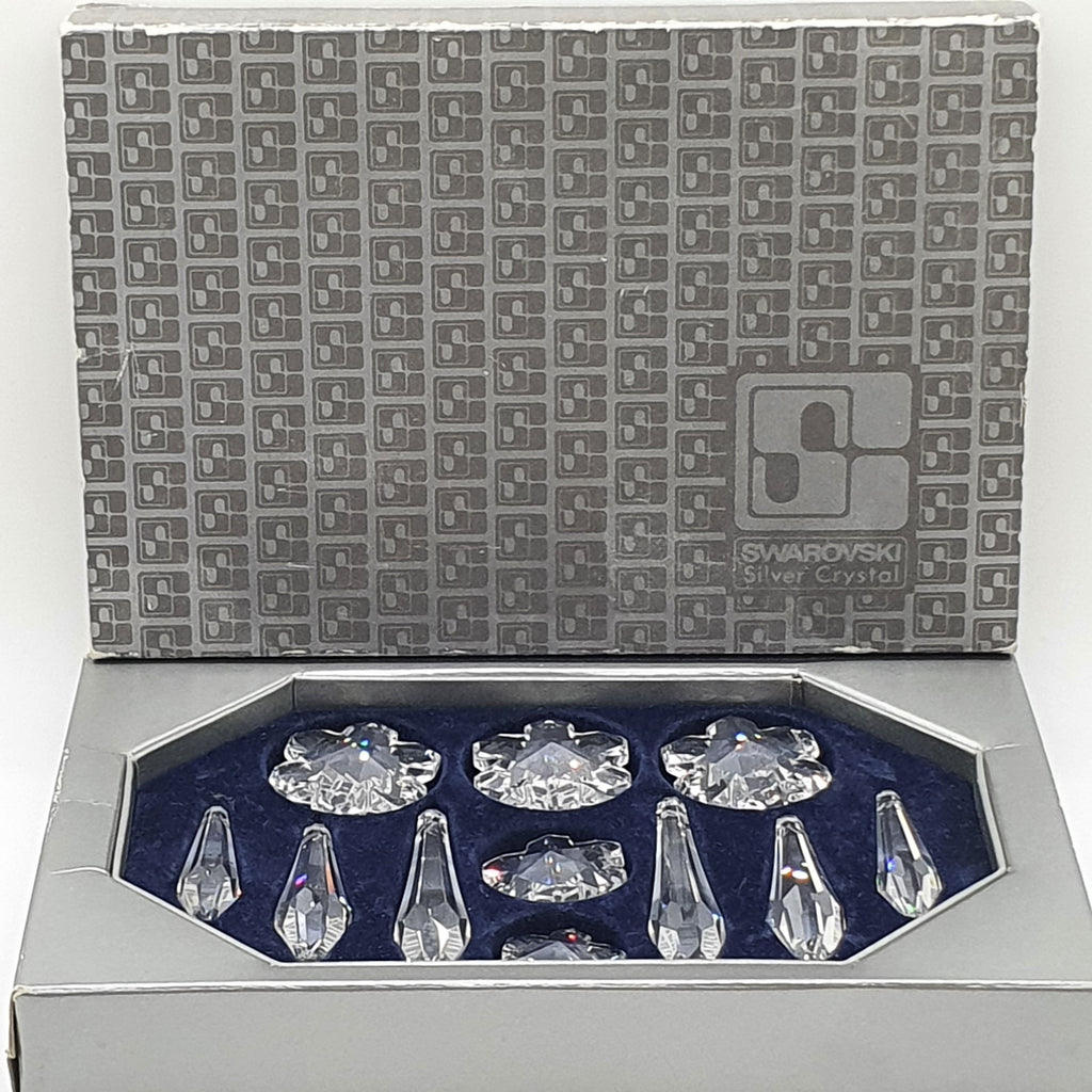 SWAROVSKI Ornamente Set 11-teilg Silver Crystal