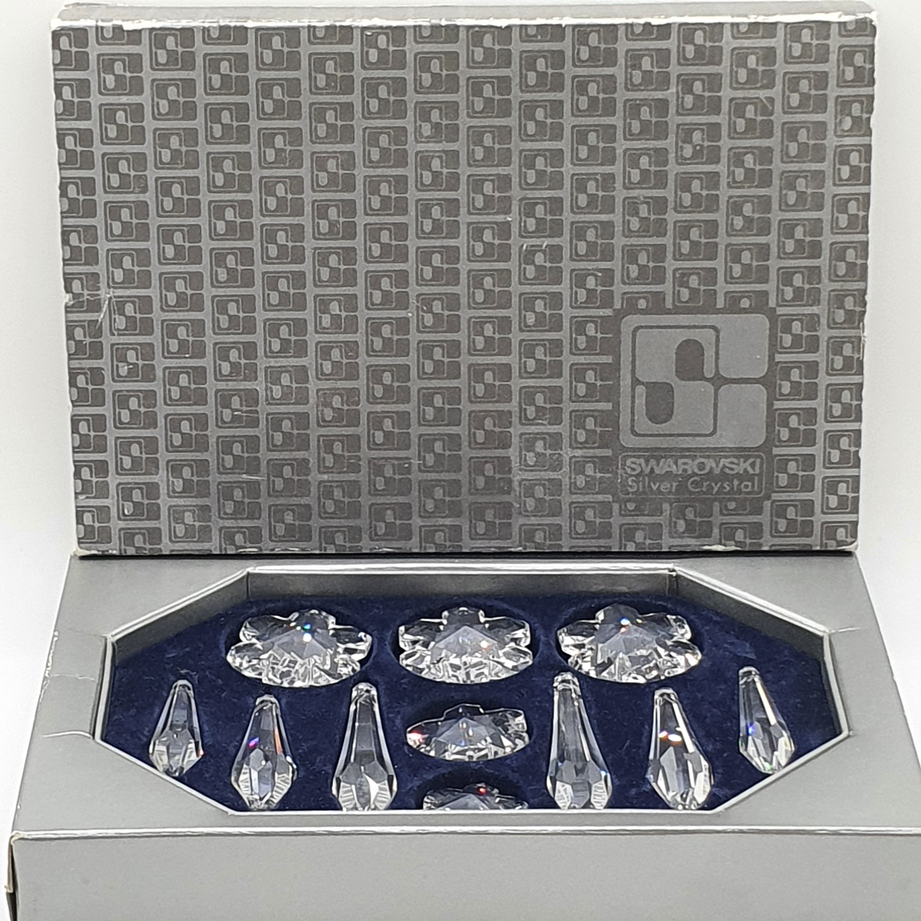 SWAROVSKI Ornamente Set 11-teilg Silver Crystal