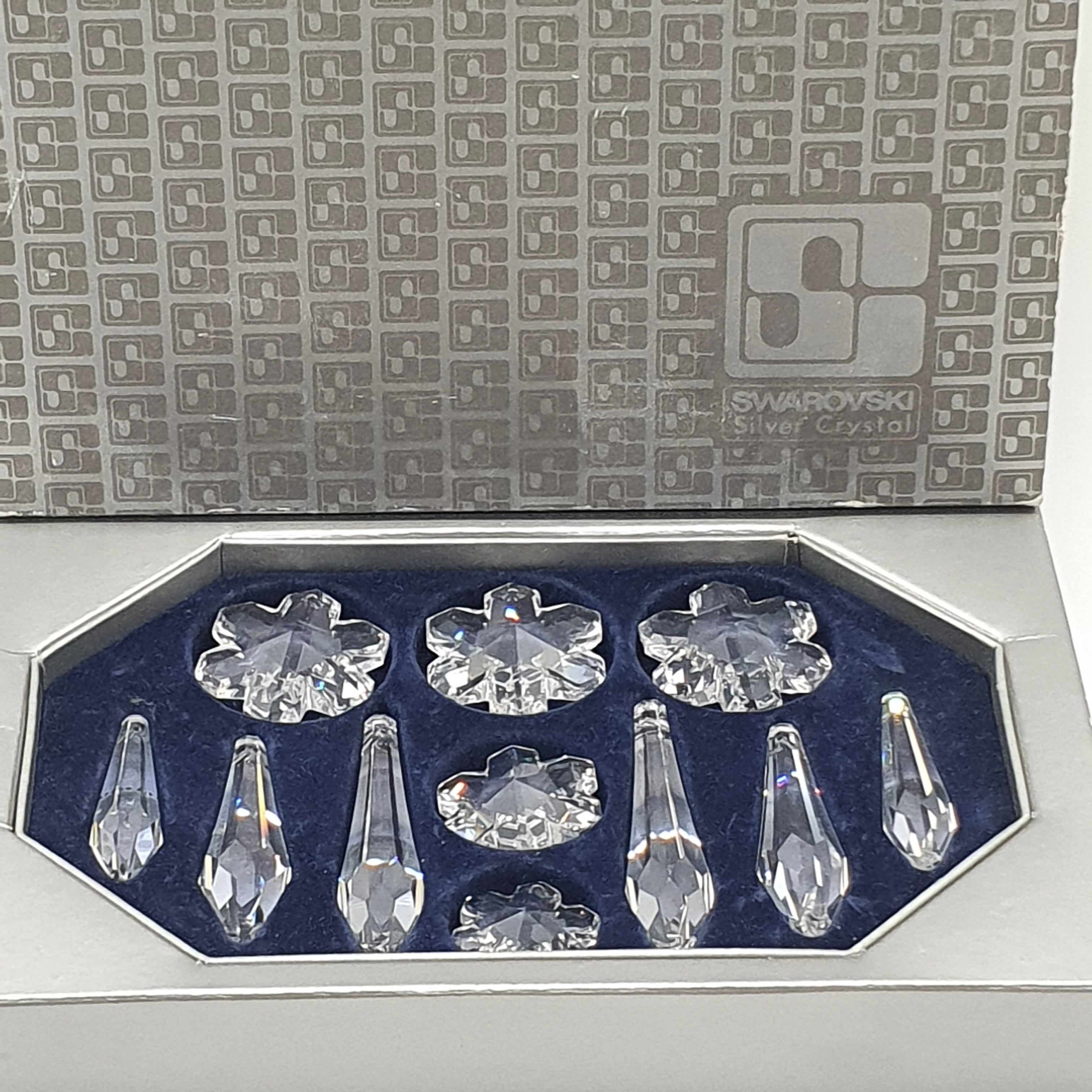 SWAROVSKI Ornamente Set 11-teilg Silver Crystal