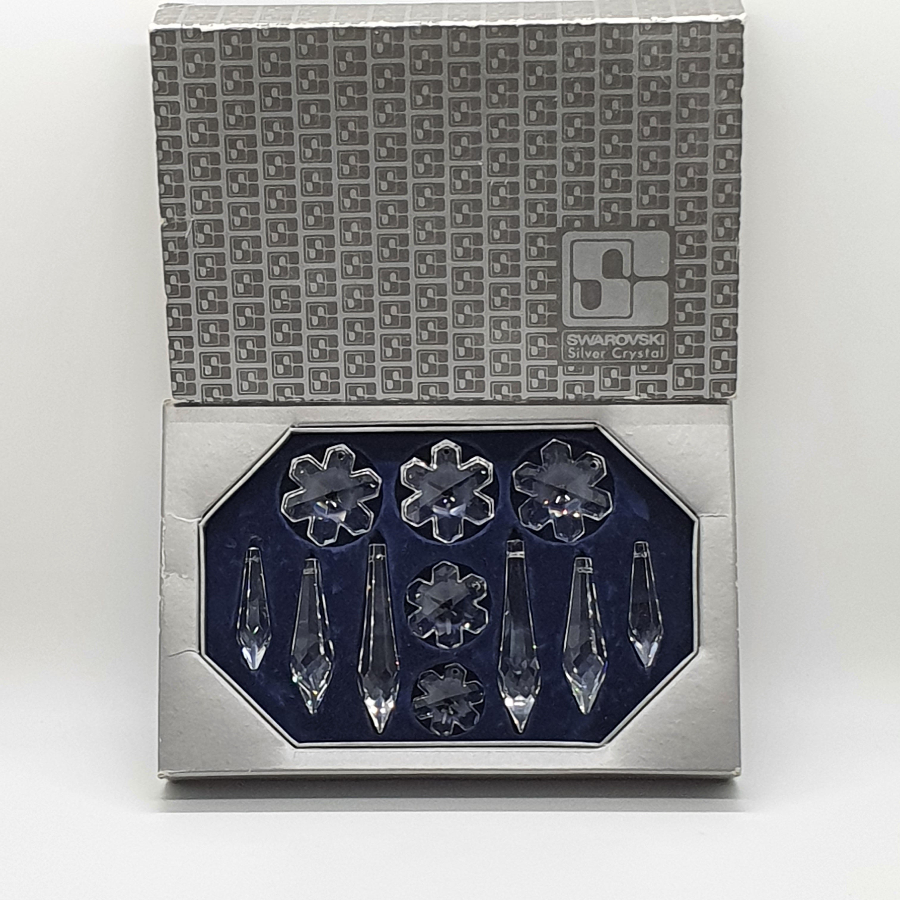 SWAROVSKI Ornamente Set 11-teilg Silver Crystal