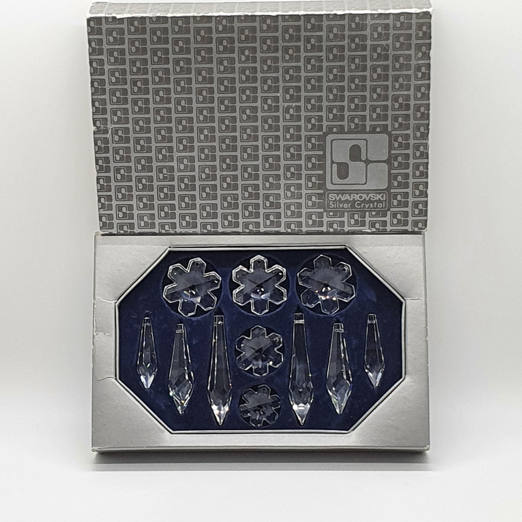 SWAROVSKI Ornamente Set 11-teilg Silver Crystal