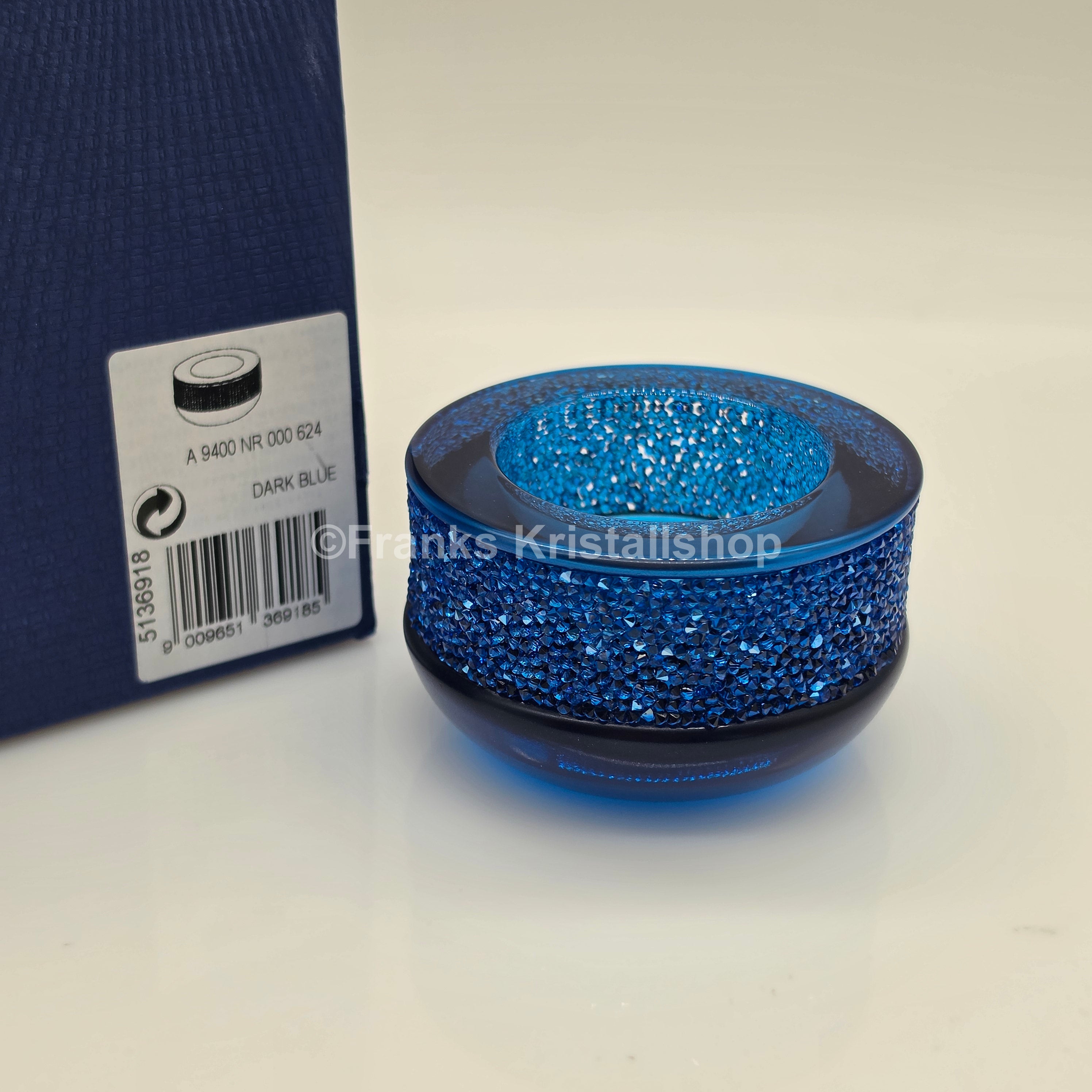 SWAROVSKI Shimmer Teelicht Dunkelblau Blau 5136918