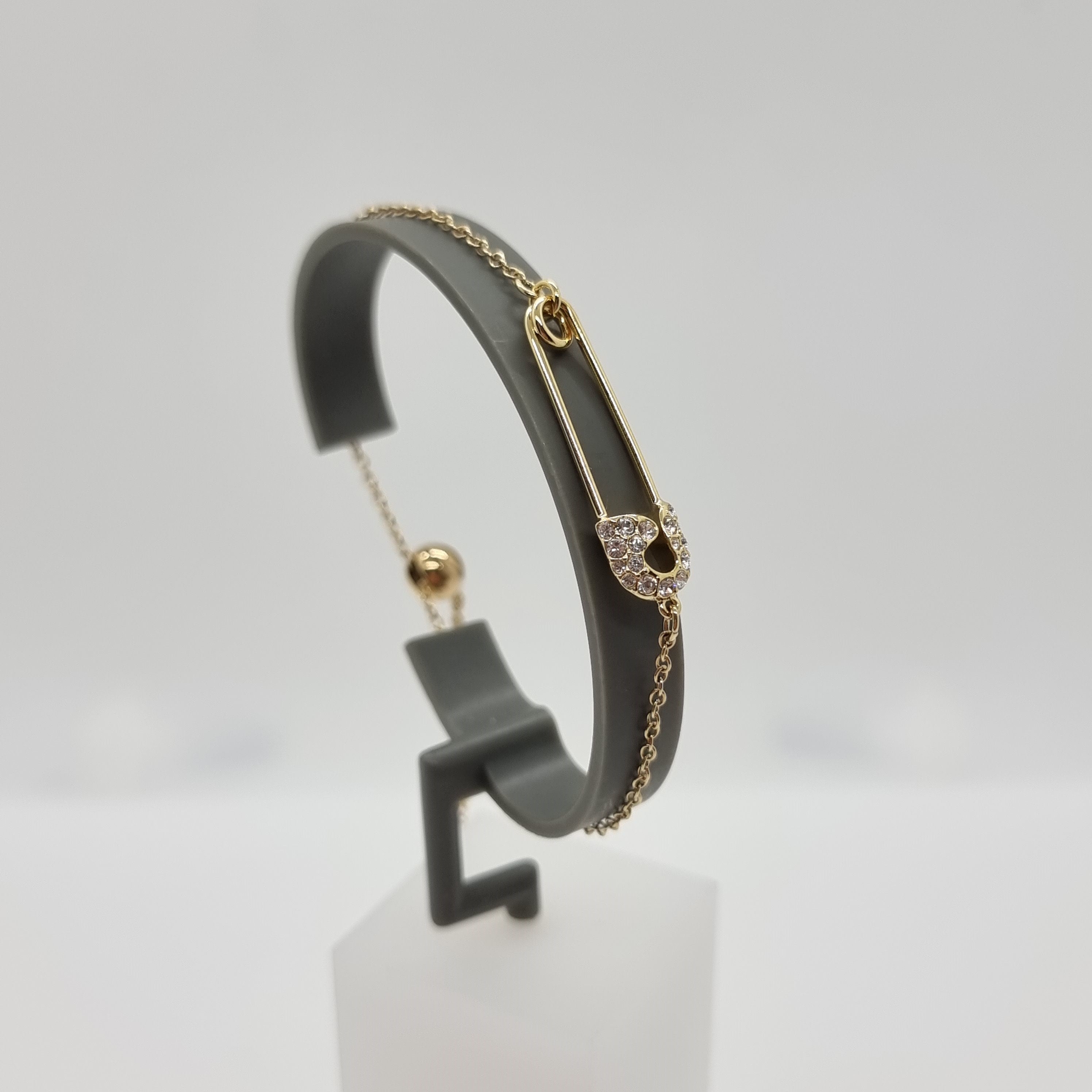 SWAROVSKI Sicherheitsnadel So Cool Pin Armband vergoldet 5512739