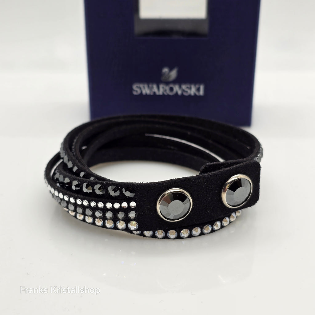 SWAROVSKI Slake Deluxe Armband Schwarz 5524012
