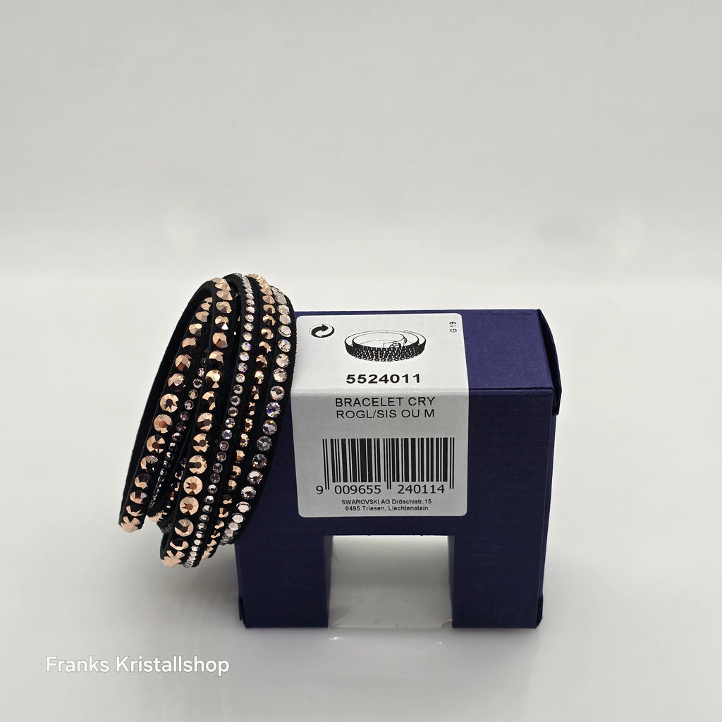 SWAROVSKI Slake Deluxe Armband Schwarz Roségold 5524011