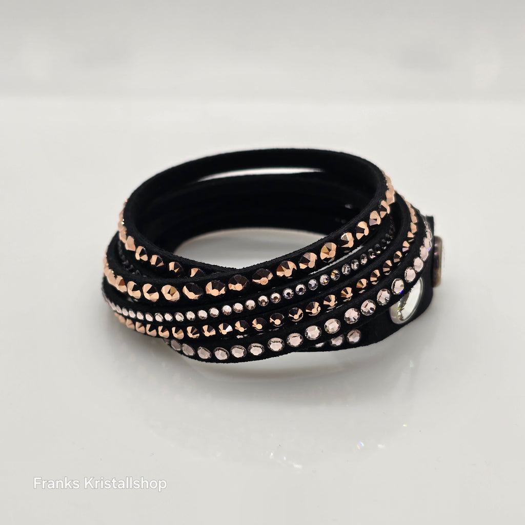 SWAROVSKI Slake Deluxe Armband Schwarz Roségold 5524011