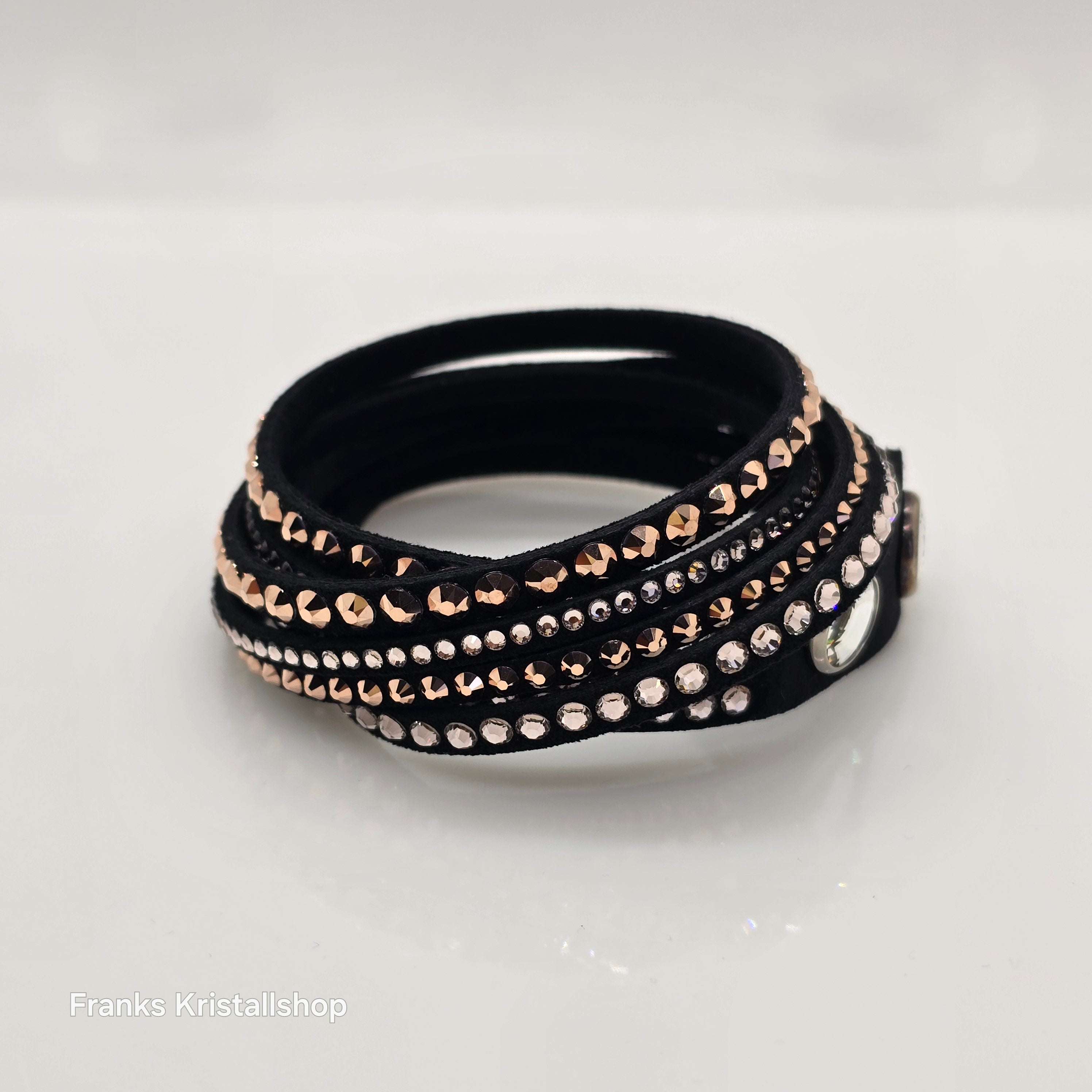 SWAROVSKI Slake Deluxe Armband Schwarz Roségold 5524011
