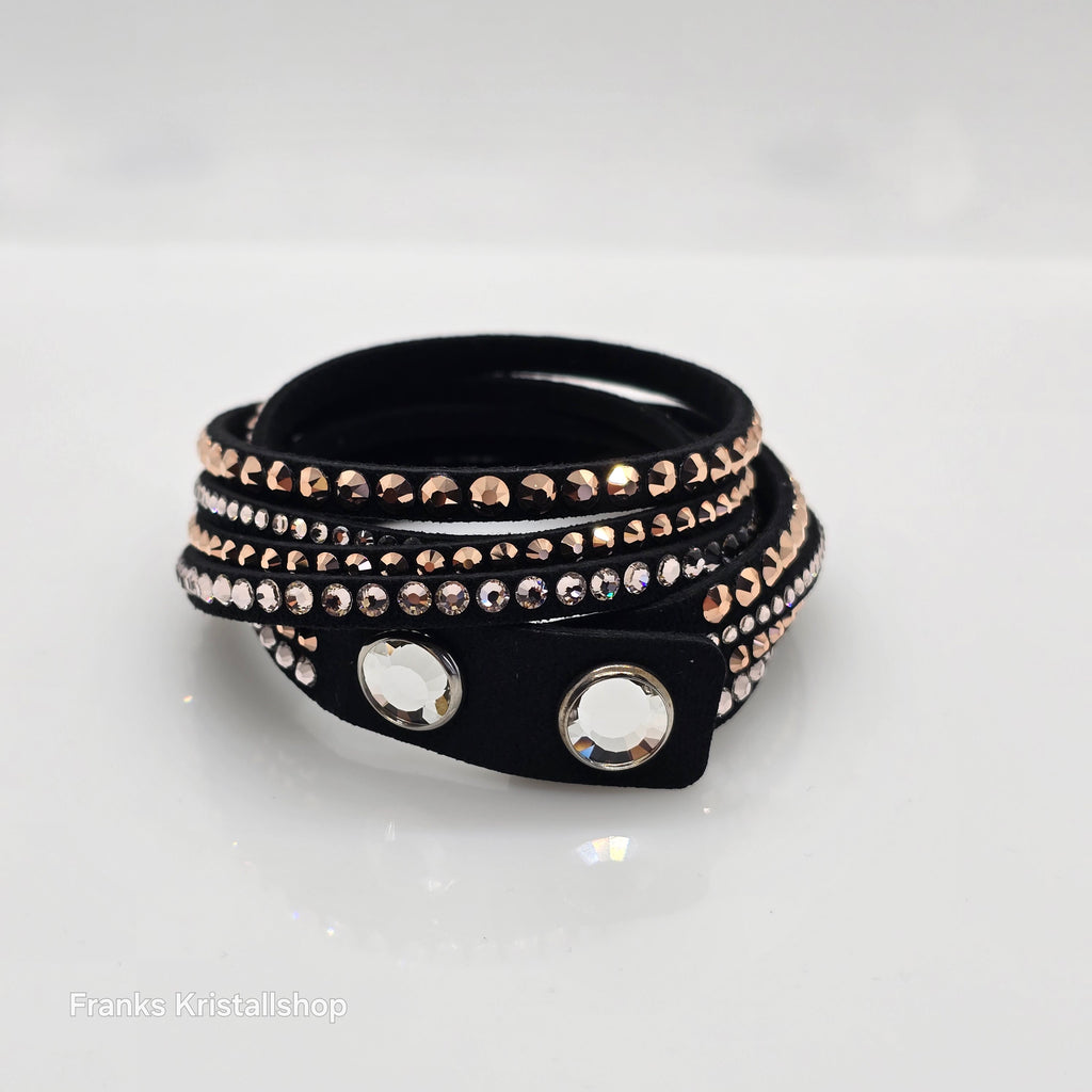 SWAROVSKI Slake Deluxe Armband Schwarz Roségold 5524011
