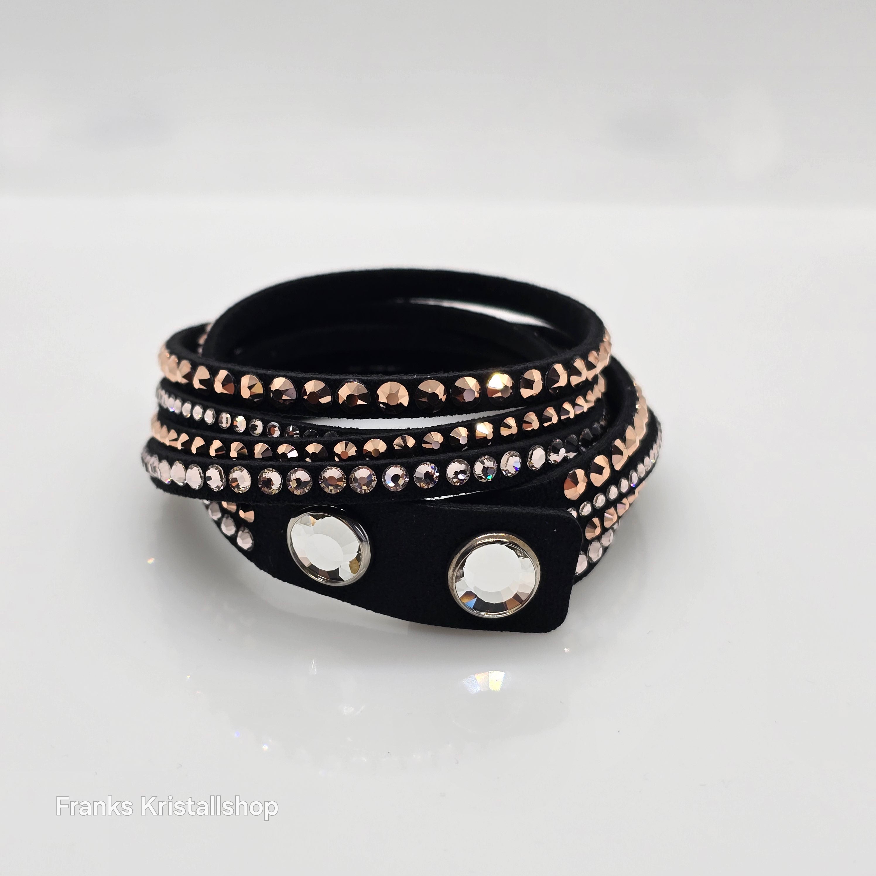 SWAROVSKI Slake Deluxe Armband Schwarz Roségold 5524011