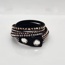 Lade das Bild in den Galerie-Viewer, SWAROVSKI Slake Deluxe Armband Schwarz Roségold 5524011
