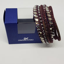 Lade das Bild in den Galerie-Viewer, SWAROVSKI Slake Pulse Armband Bordeaux 5241516
