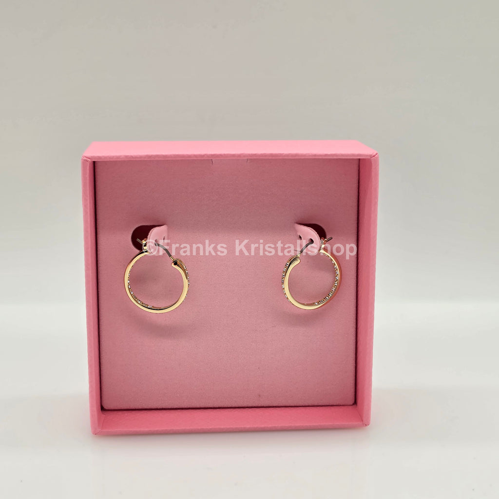 SWAROVSKI Sommerset Kreolen Klein Weiß, Goldbeschichtet 5735020