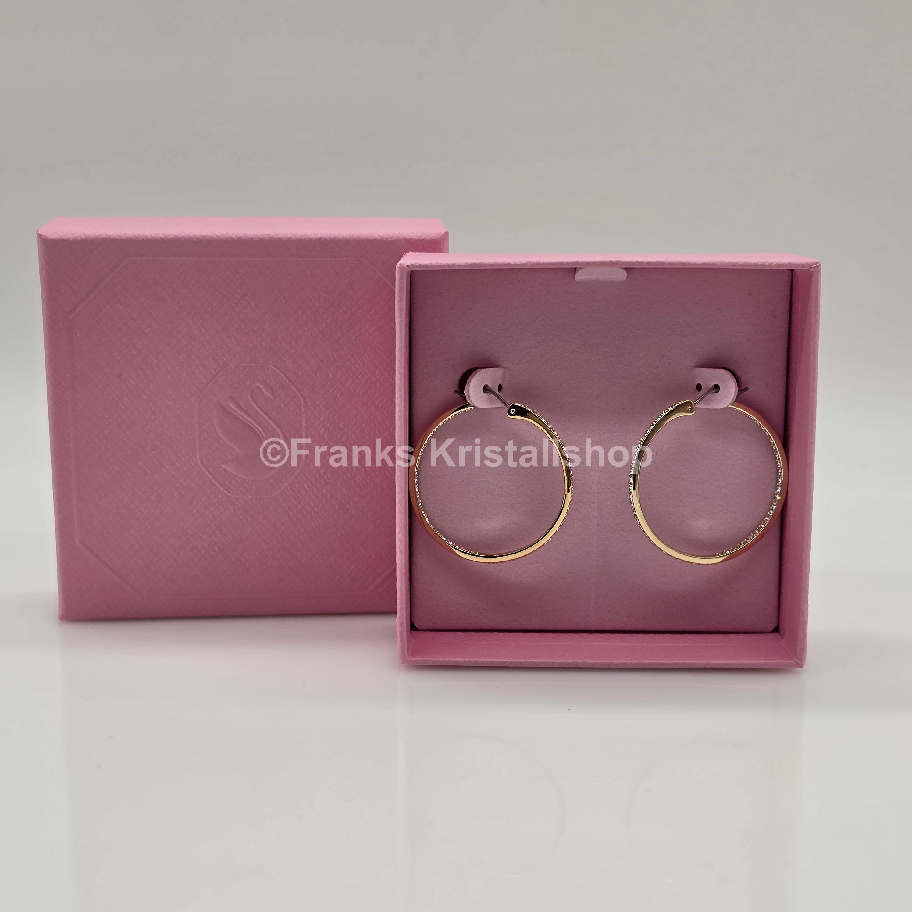 SWAROVSKI Sommerset Kreolen Weiß, Goldbeschichtet 5734281