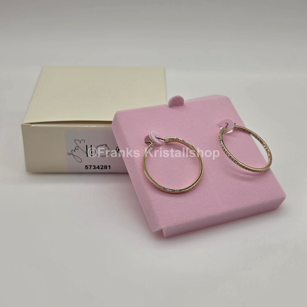 SWAROVSKI Sommerset Kreolen Weiß, Goldbeschichtet 5734281