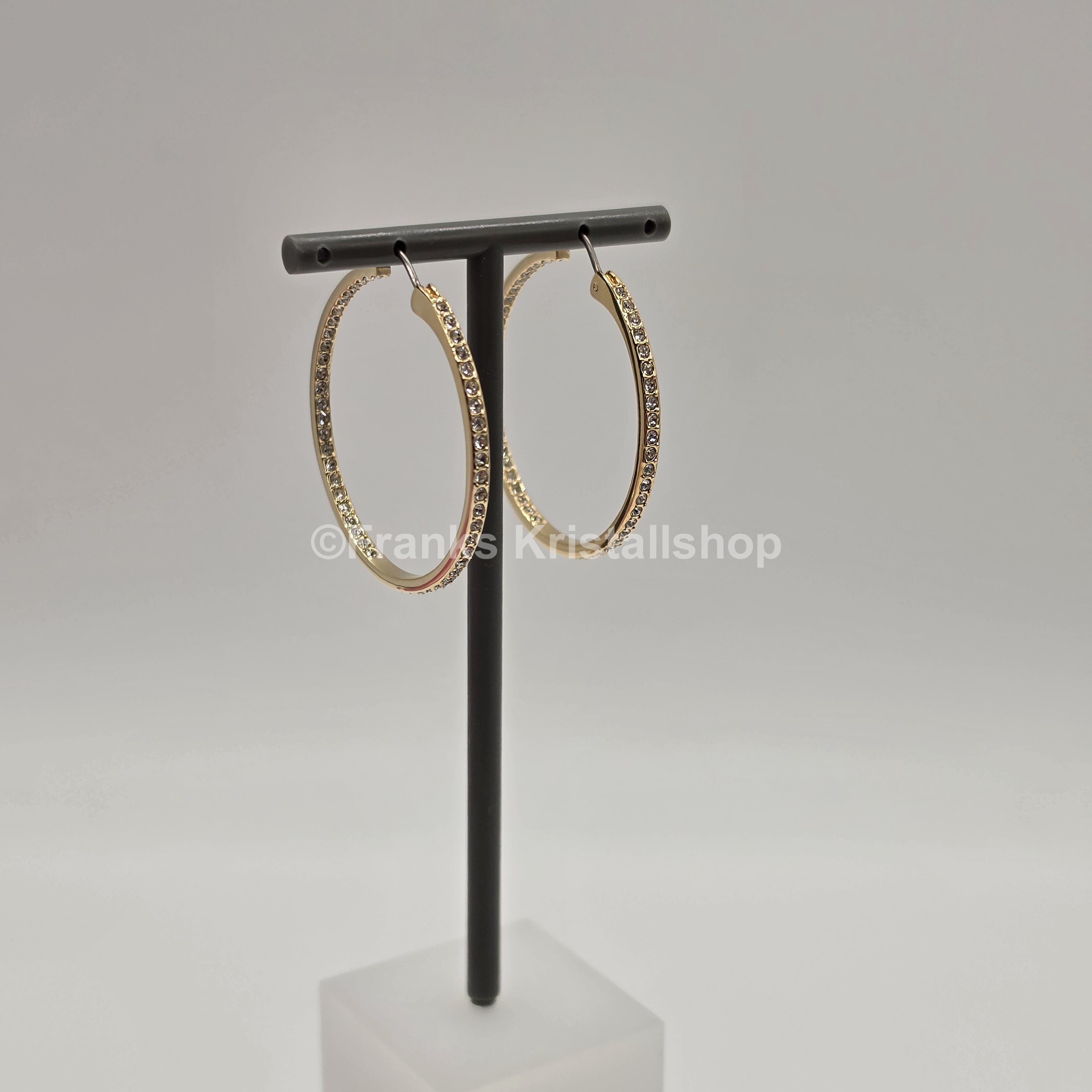 SWAROVSKI Sommerset Kreolen Weiß, Goldbeschichtet 5734281