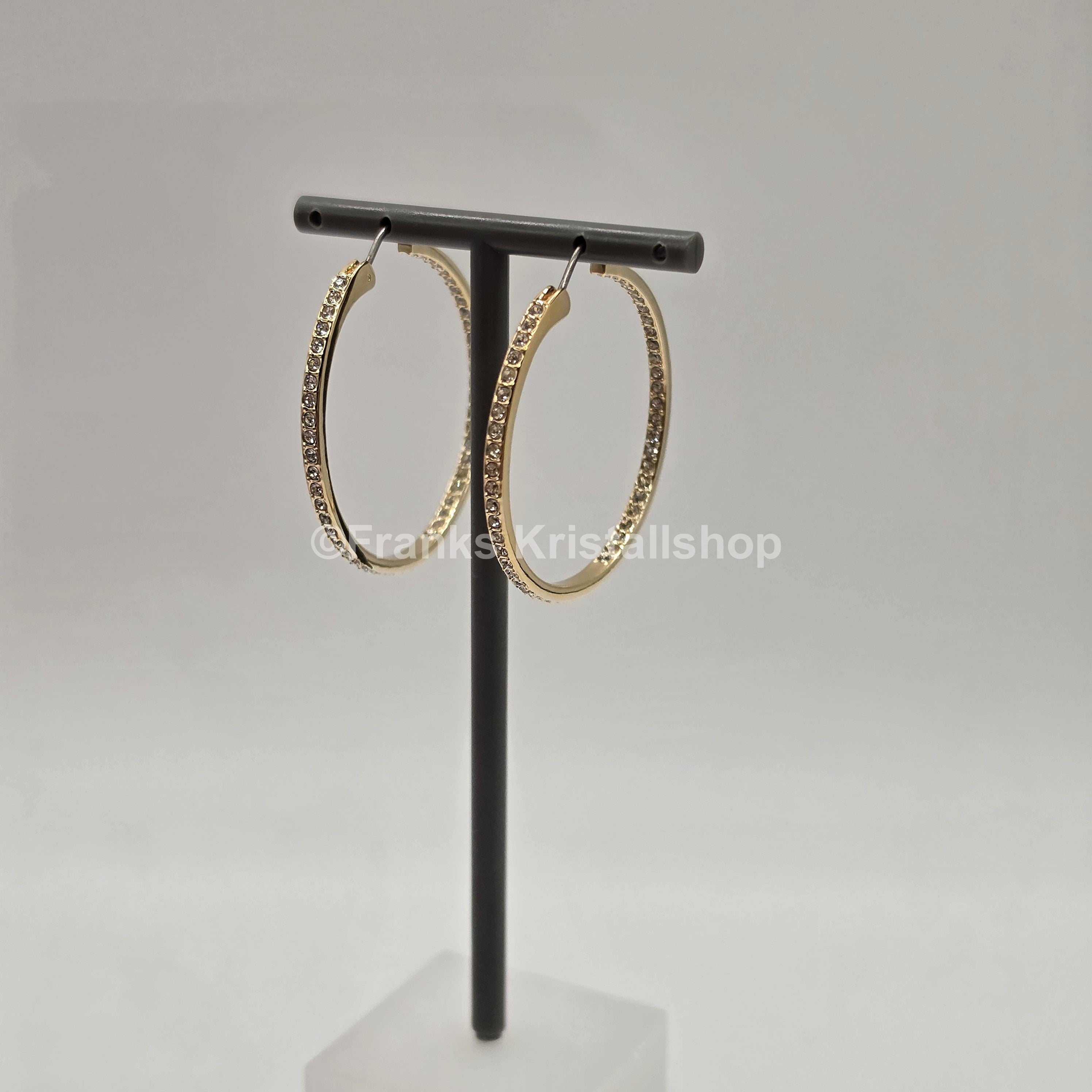 SWAROVSKI Sommerset Kreolen Weiß, Goldbeschichtet 5734281